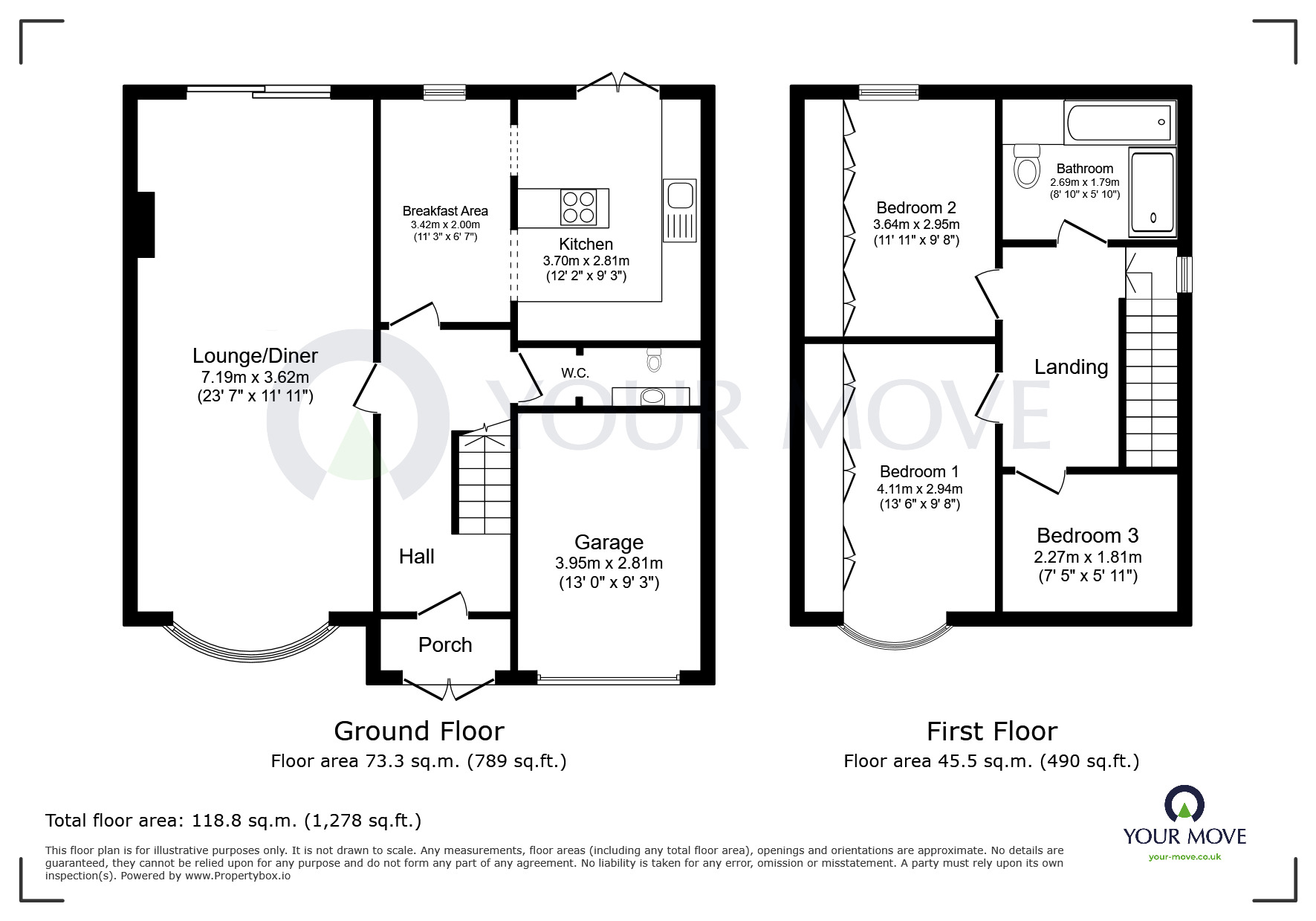 Floorplan of 3 bedroom Semi Detached House for sale, Pennine Drive, Nottinghamshire, NG17