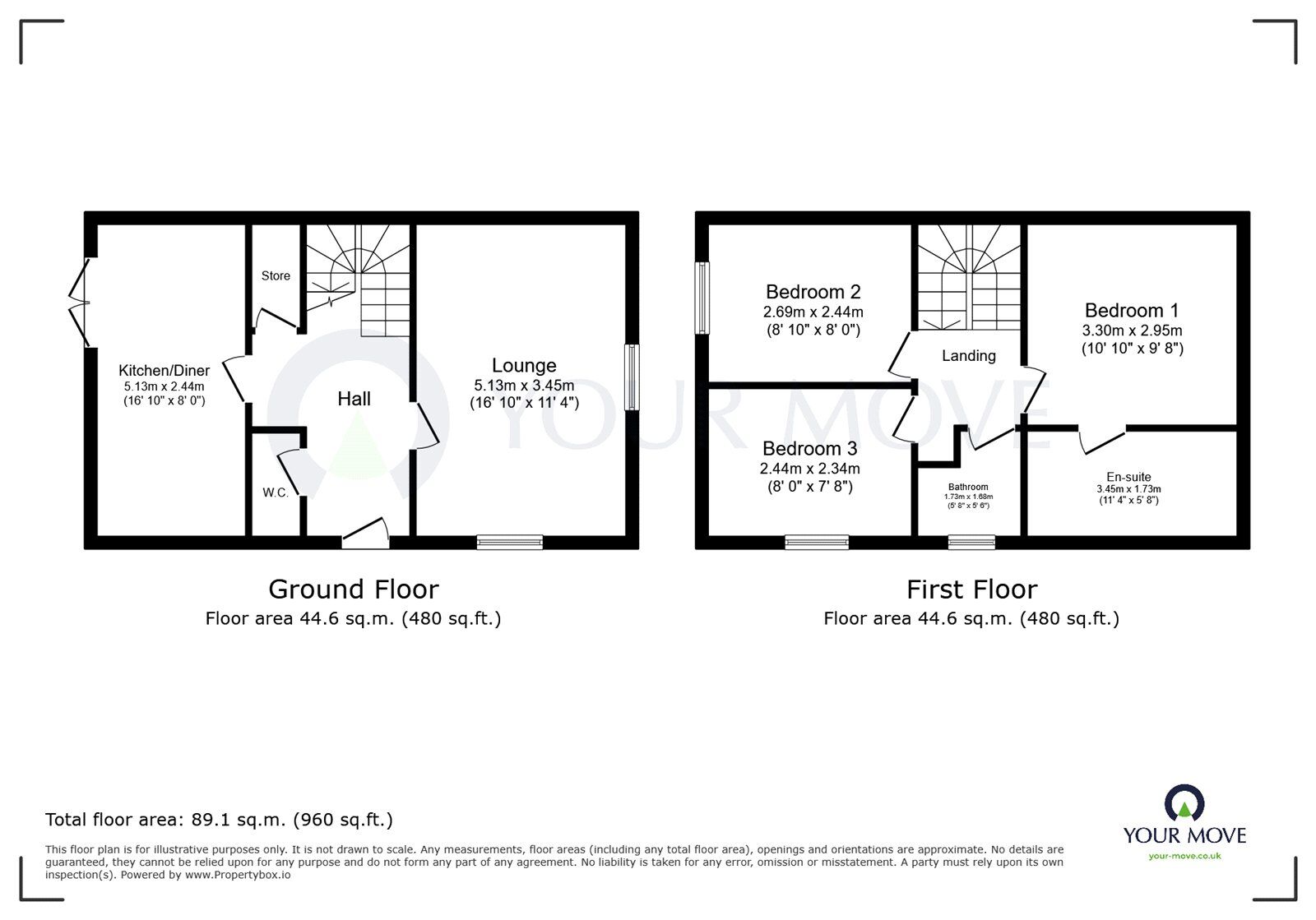 Floorplan of 3 bedroom Detached House for sale, Webb Ellis Road, Kirkby-in-Ashfield, Nottinghamshire, NG17