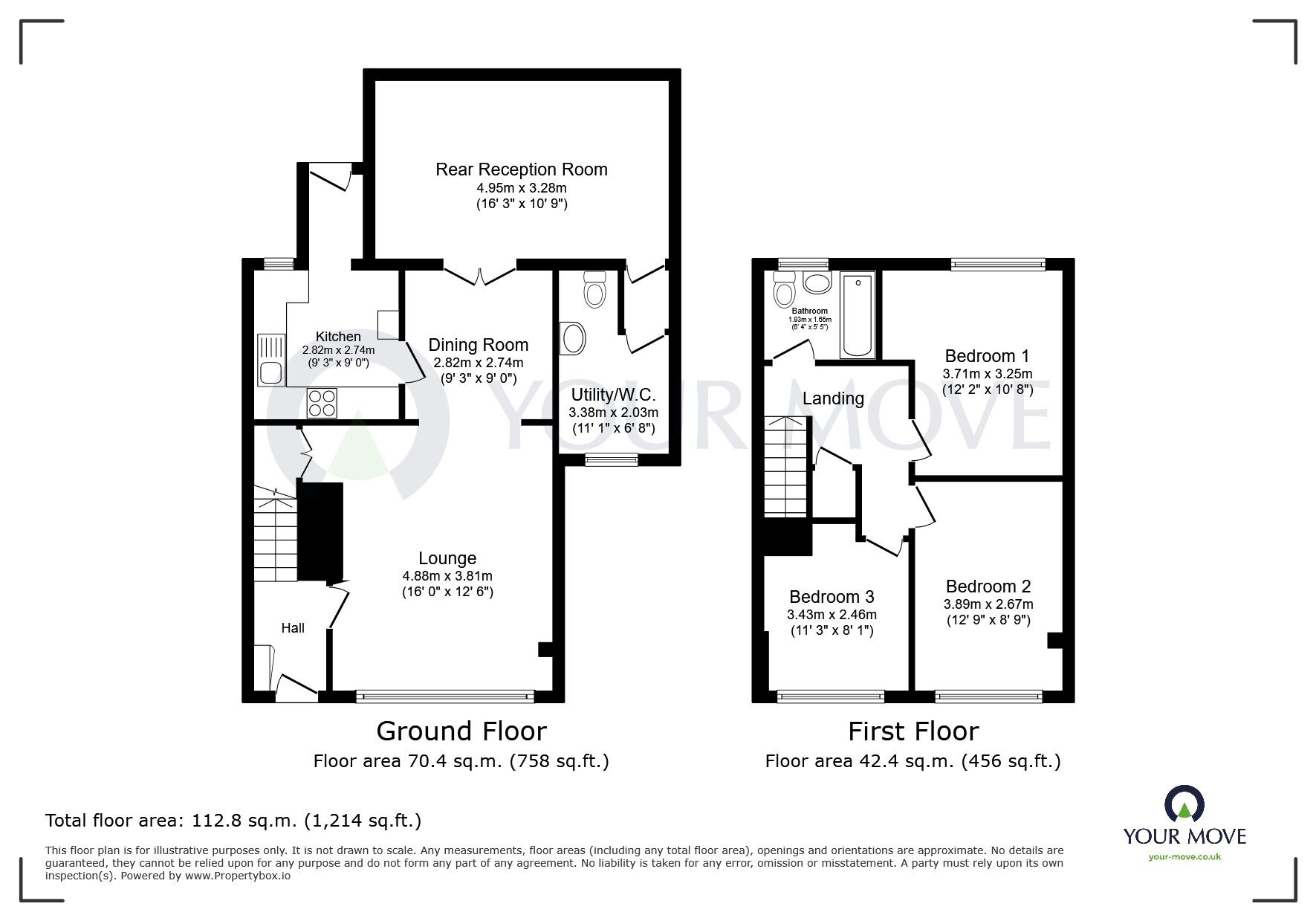 Floorplan of 3 bedroom Semi Detached House for sale, Cricket Close, Kirkby-in-Ashfield, Nottinghamshire, NG17