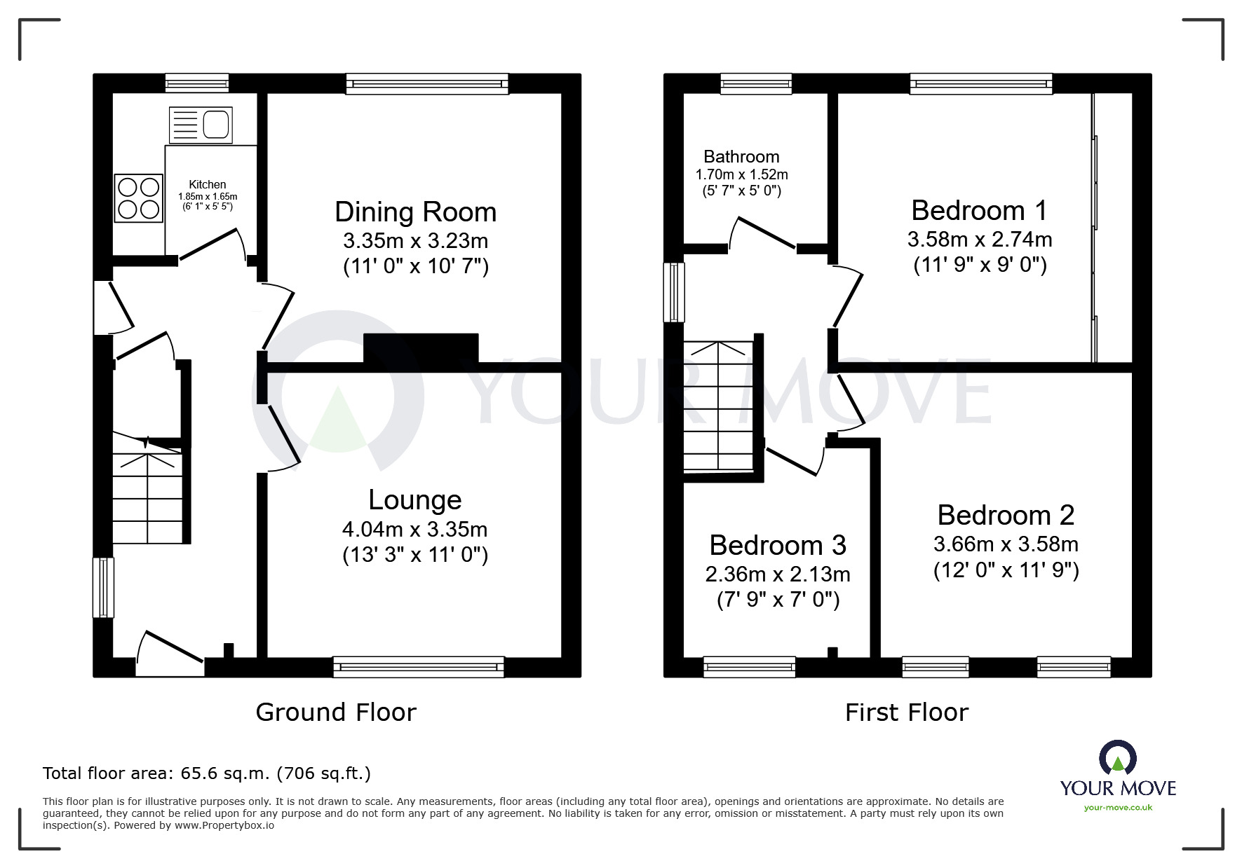 Floorplan of 3 bedroom Semi Detached House for sale, Beazley Avenue, Mansfield, Nottinghamshire, NG18