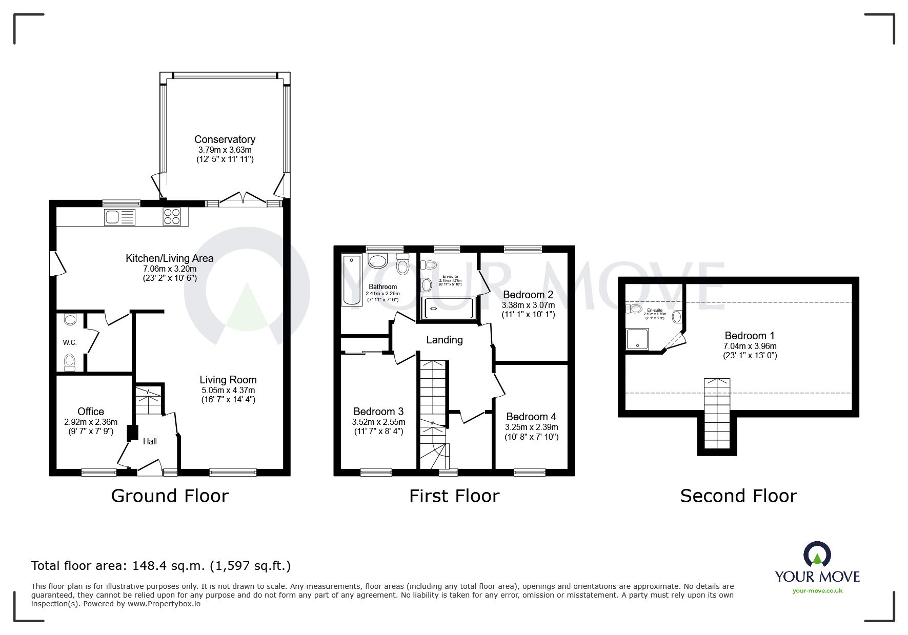 Floorplan of 4 bedroom Detached House for sale, Inkerman Road, Selston, Nottinghamshire, NG16