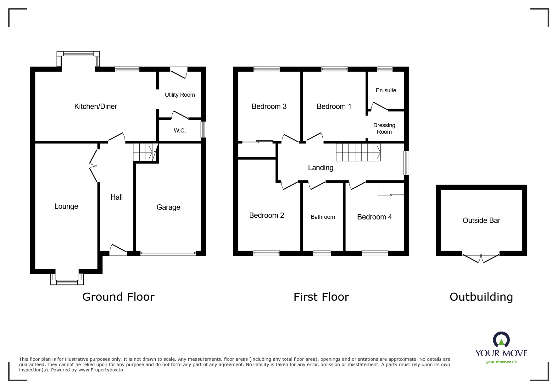 Floorplan of 4 bedroom Detached House to rent, Deepfields Drive, Shipley, Derbyshire, DE75