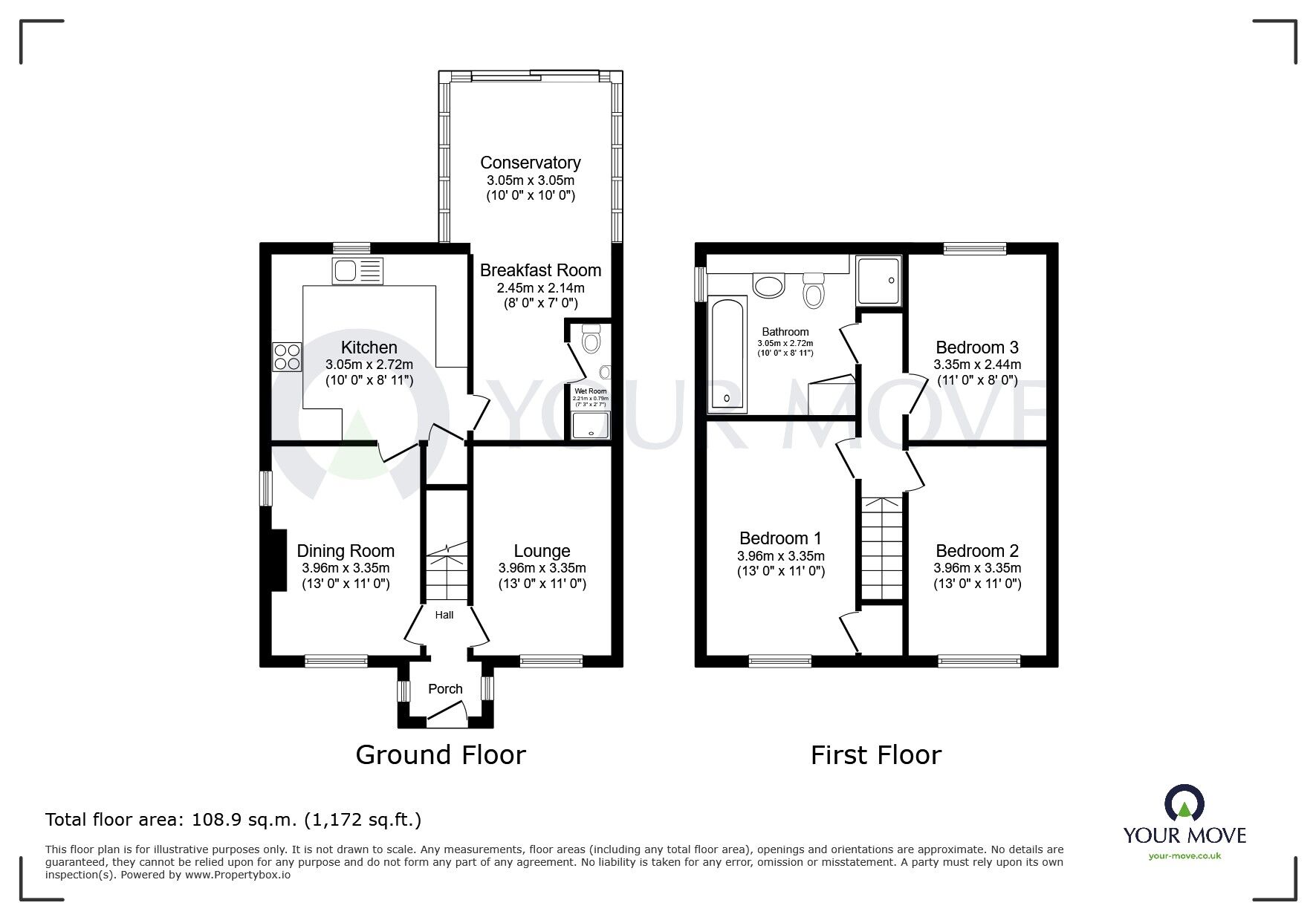 Floorplan of 3 bedroom Detached House for sale, Alfreton Road, Newton, Derbyshire, DE55