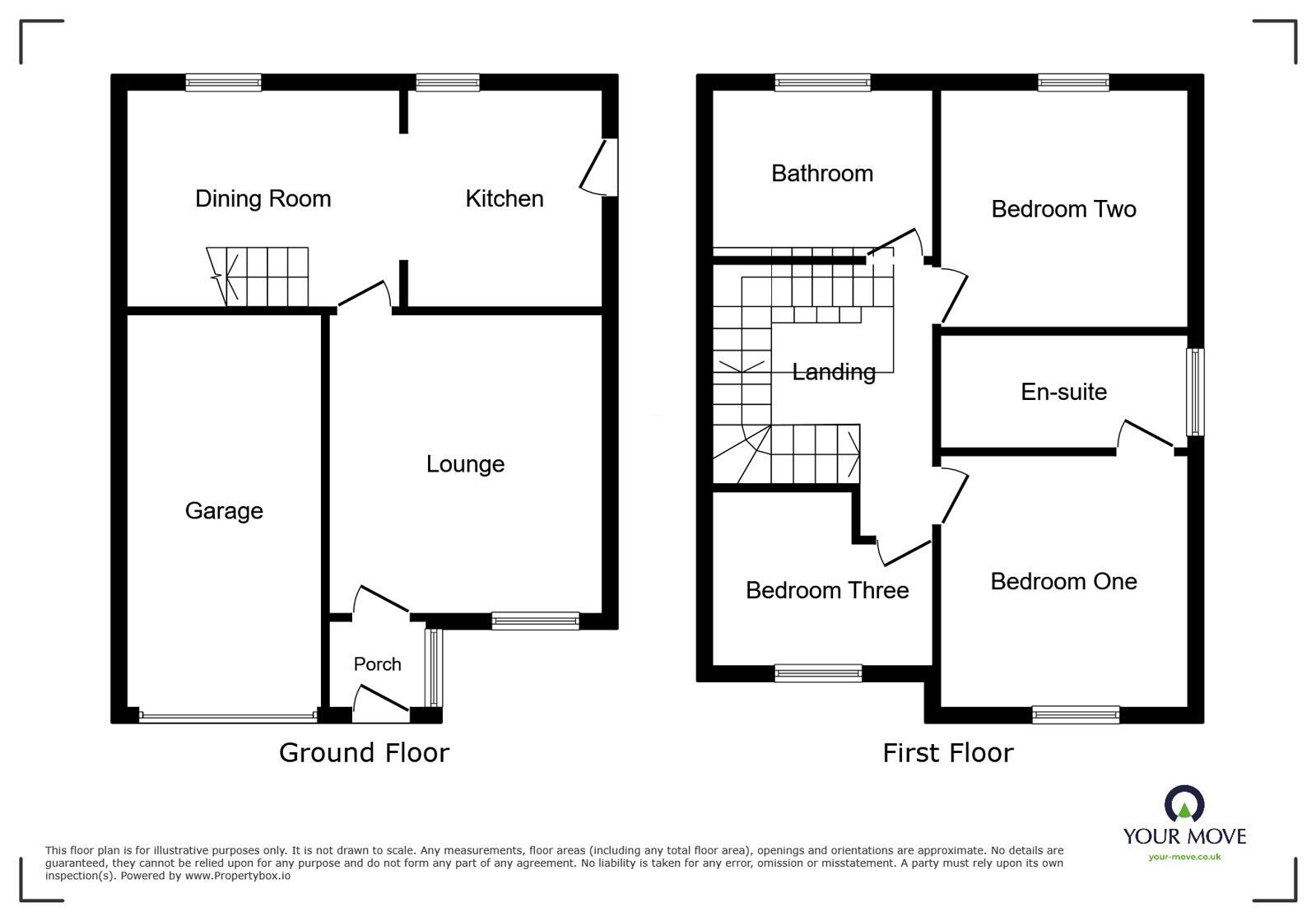 Floorplan of 3 bedroom Semi Detached House for sale, Netherfield Grange, Sutton-in-Ashfield, Nottinghamshire, NG17