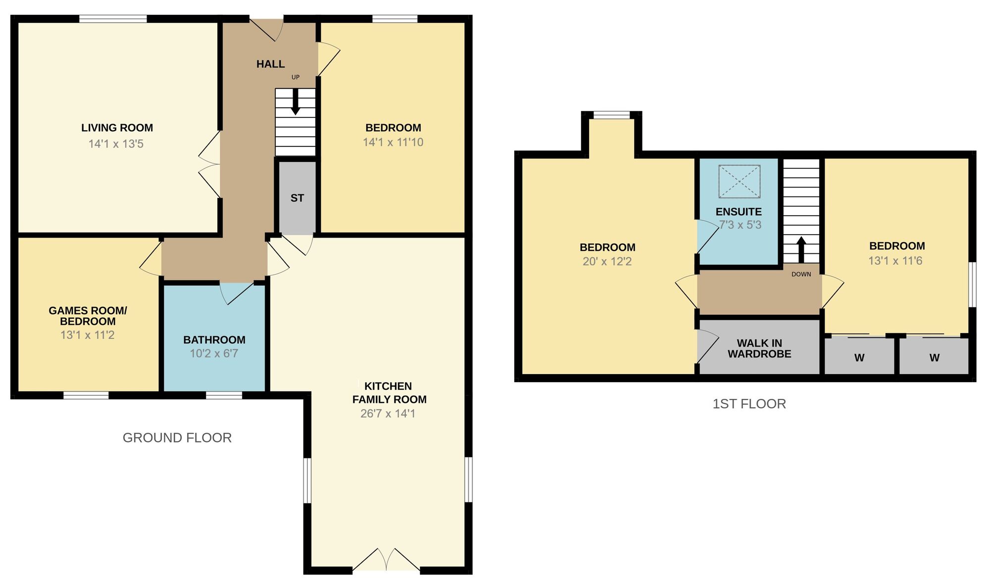 Floorplan of 4 bedroom Semi Detached House for sale, Druids Park, Murthly, Perth, PH1