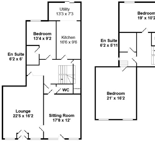 Floorplan of 4 bedroom Mid Terrace House for sale, Main Street, Carnwath, South Lanarkshire, ML11