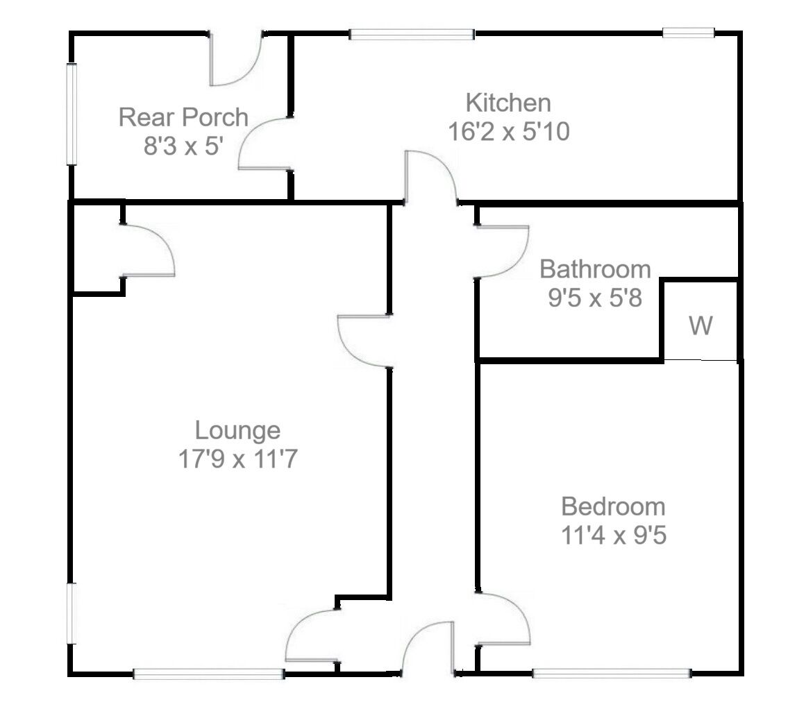Floorplan of 1 bedroom Semi Detached Property for sale, Waterloo Road, Lanark, South Lanarkshire, ML11
