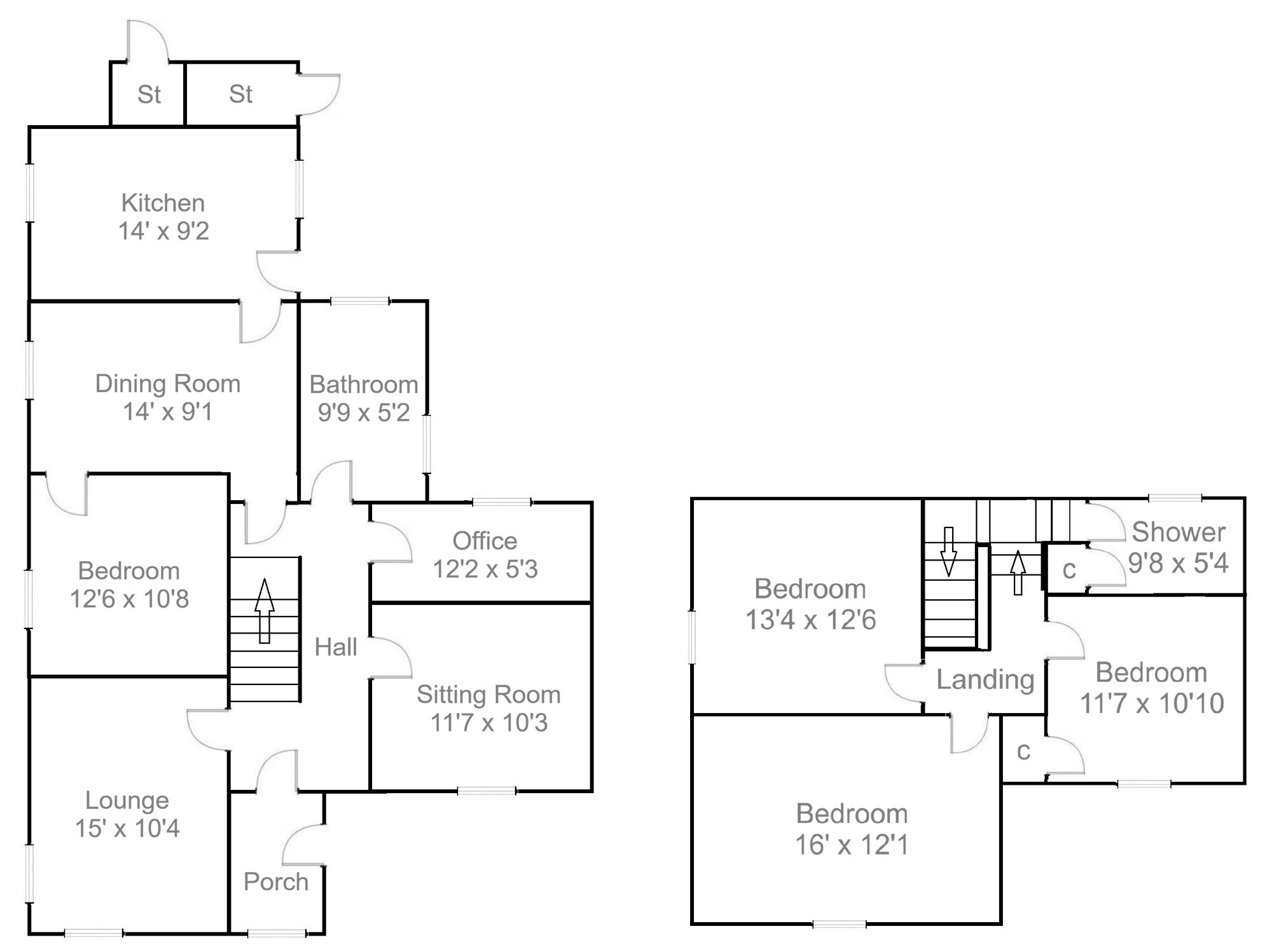 Floorplan of 4 bedroom Detached House for sale, Colebrooke Terrace, Abington, South Lanarkshire, ML12