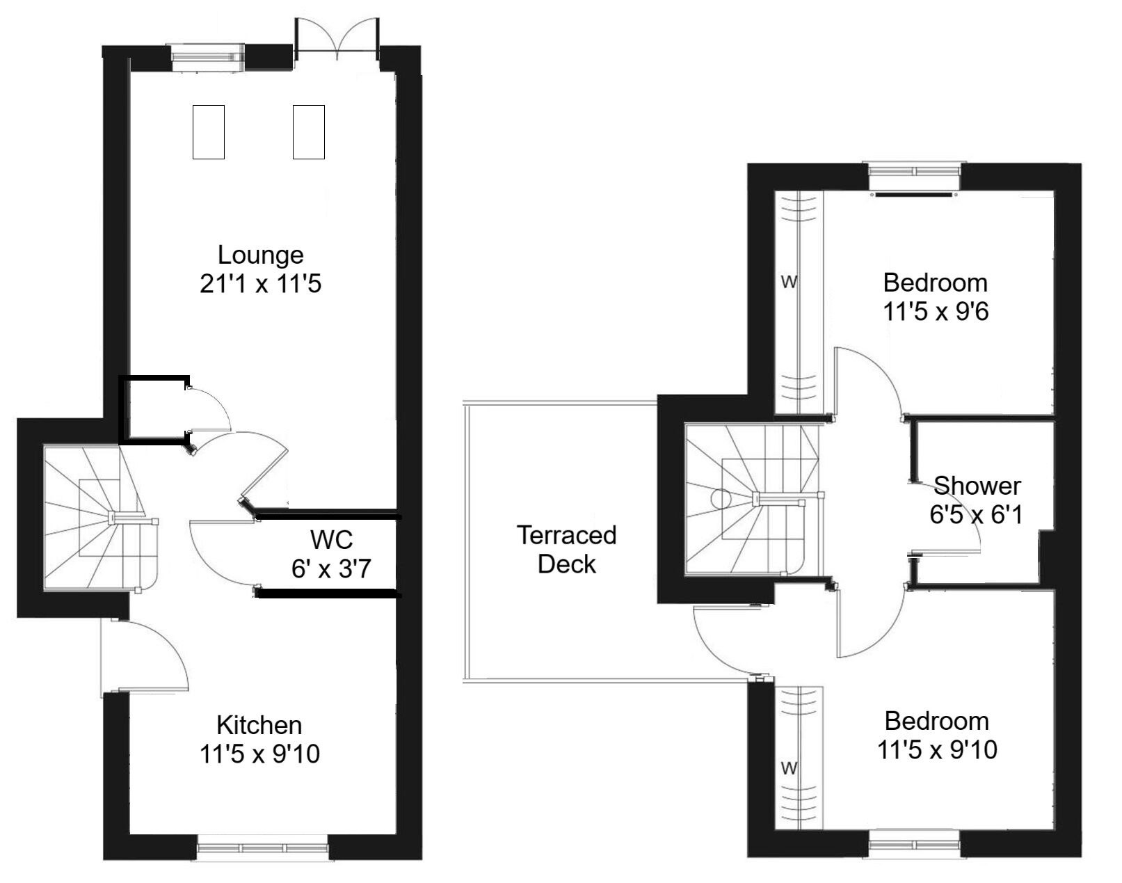 Floorplan of 2 bedroom Link Detached House for sale, Scholars Court, Uddingston, South Lanarkshire, G71