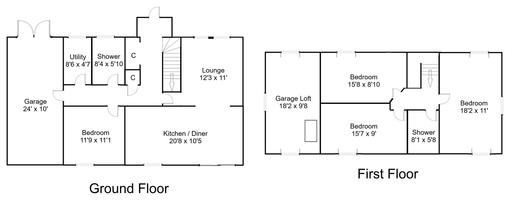 Floorplan of 4 bedroom Detached Property for sale, Howgate Farm Cottage, Thankerton, South Lanarkshire, ML12