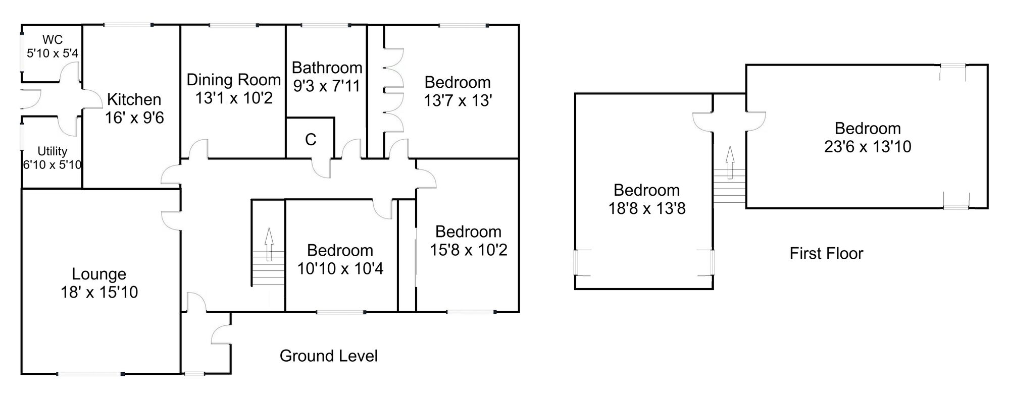 Floorplan of 5 bedroom Detached Bungalow for sale, Avenue Road, Carstairs, South Lanarkshire, ML11