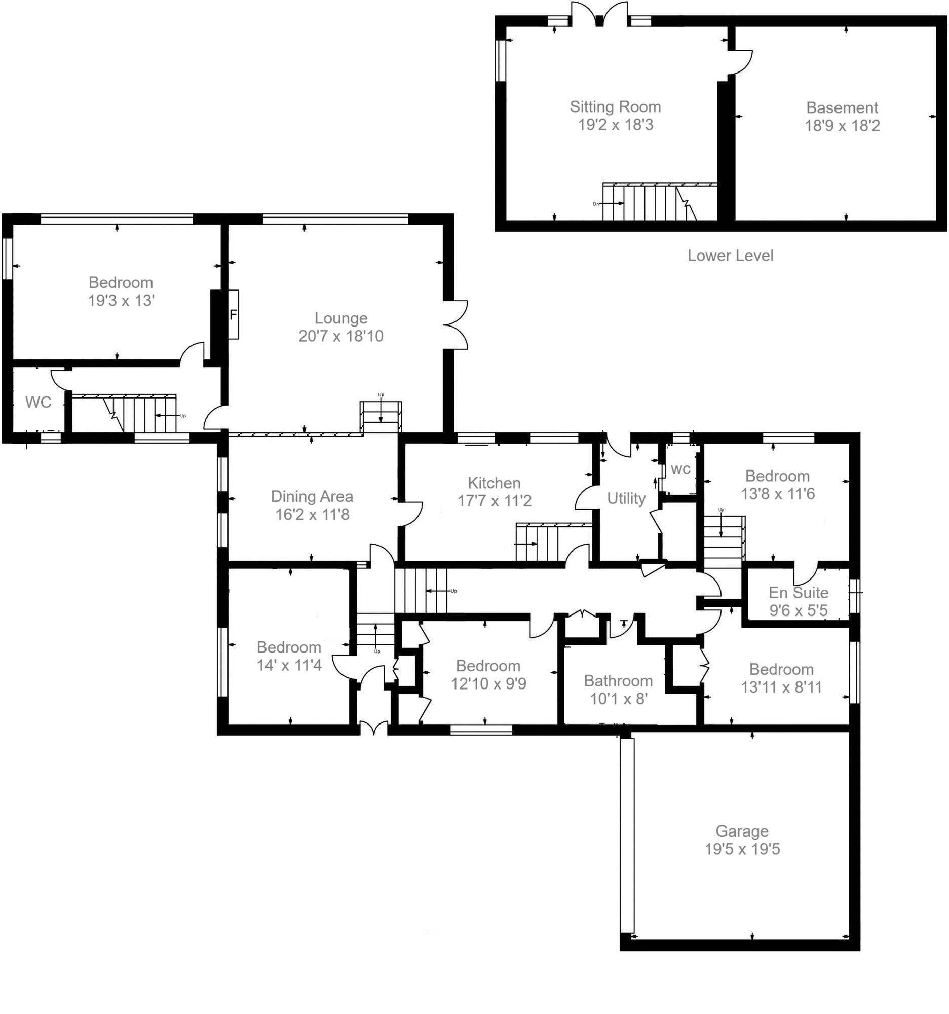 Floorplan of 5 bedroom Detached Bungalow for sale, Braxfield Road, Lanark, South Lanarkshire, ML11