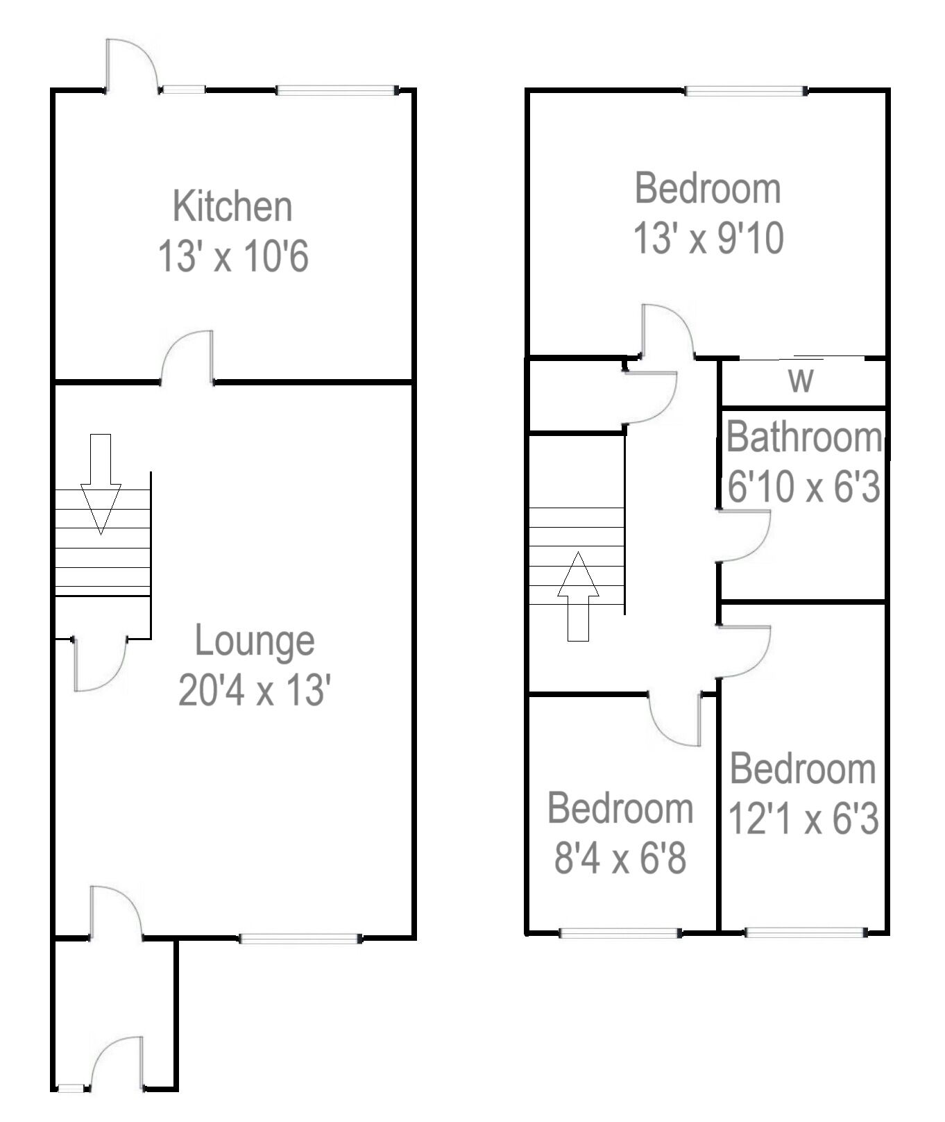 Floorplan of 3 bedroom Mid Terrace House for sale, Cooper Court, Carnwath, South Lanarkshire, ML11