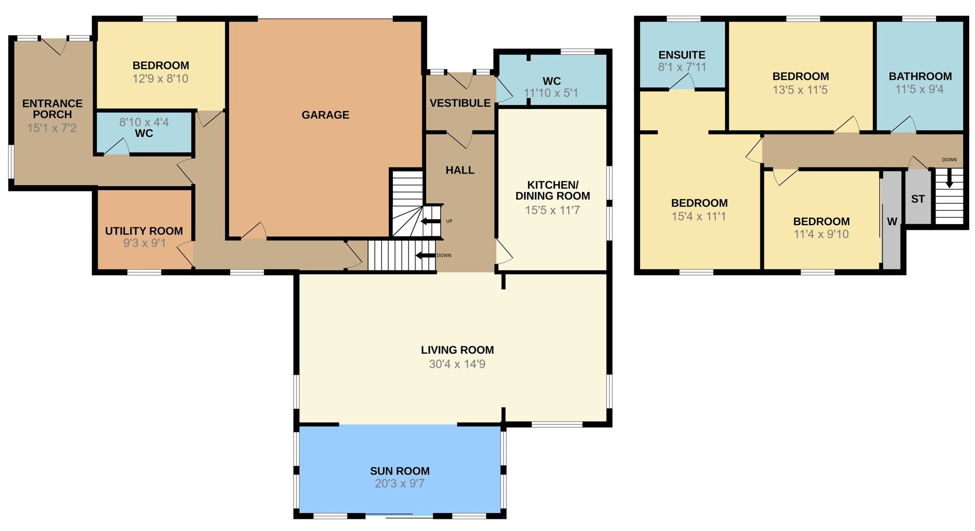Floorplan of 4 bedroom Detached House for sale, Glenalmond, Perth, Perth and Kinross, PH1