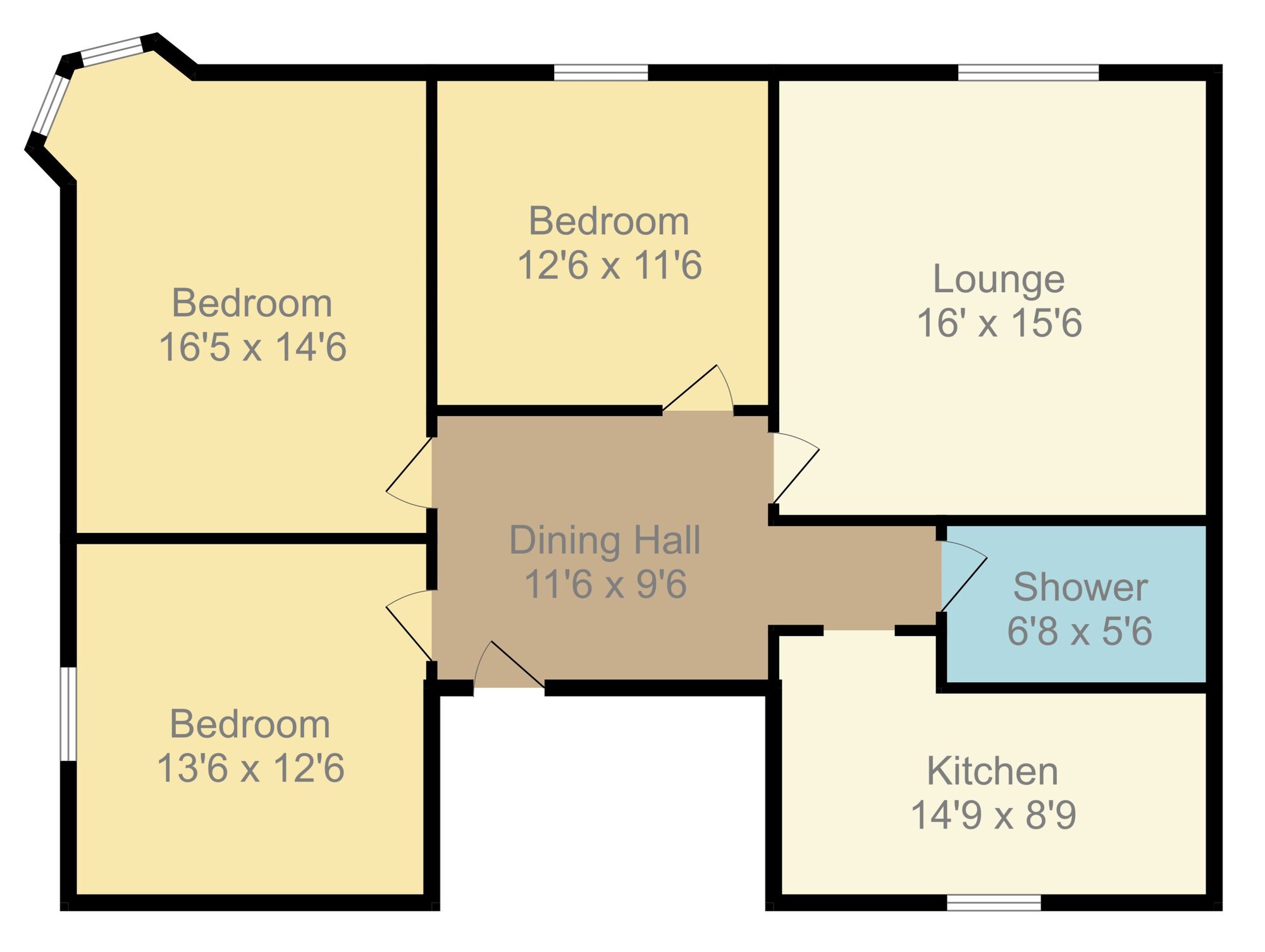 Floorplan of 3 bedroom  Flat for sale, Station Road, Birnam, Perth and Kinross, PH8