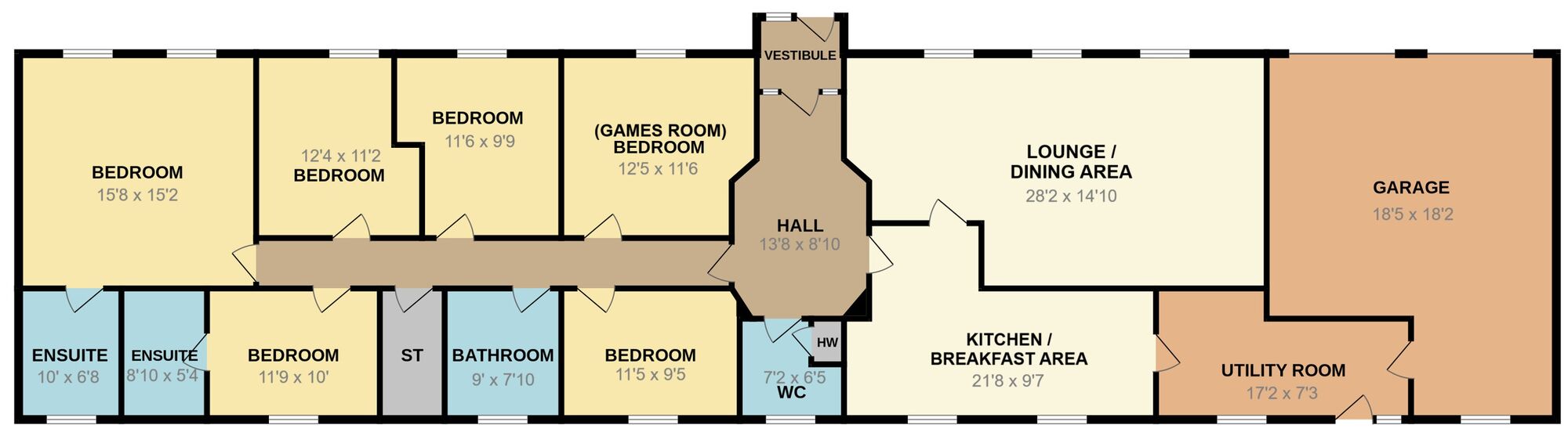 Floorplan of 5 bedroom Detached Bungalow for sale, Murthly, Perth, Perth and Kinross, PH1