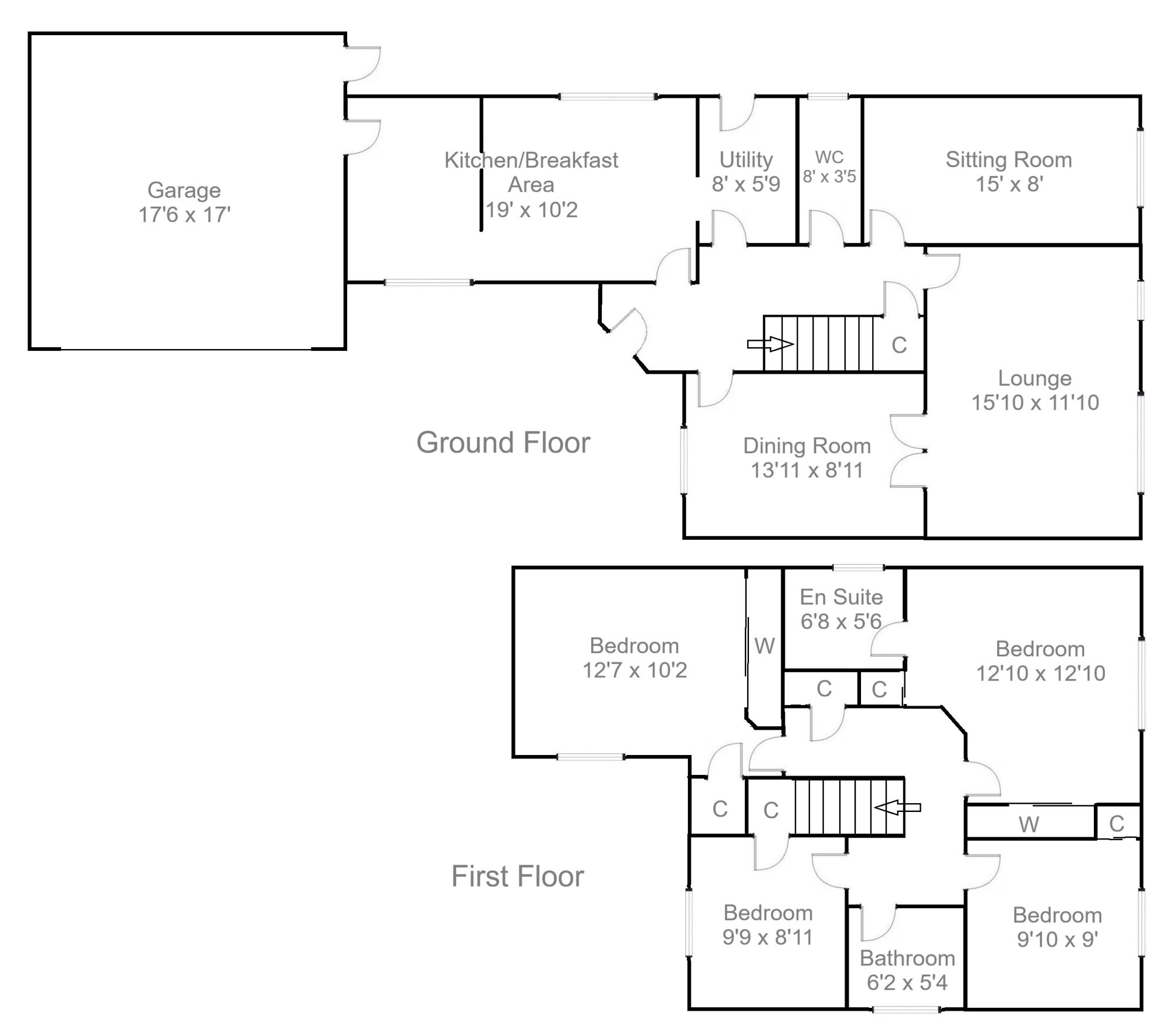 Floorplan of 4 bedroom Detached House for sale, Carmichael Court, Lanark, South Lanarkshire, ML11