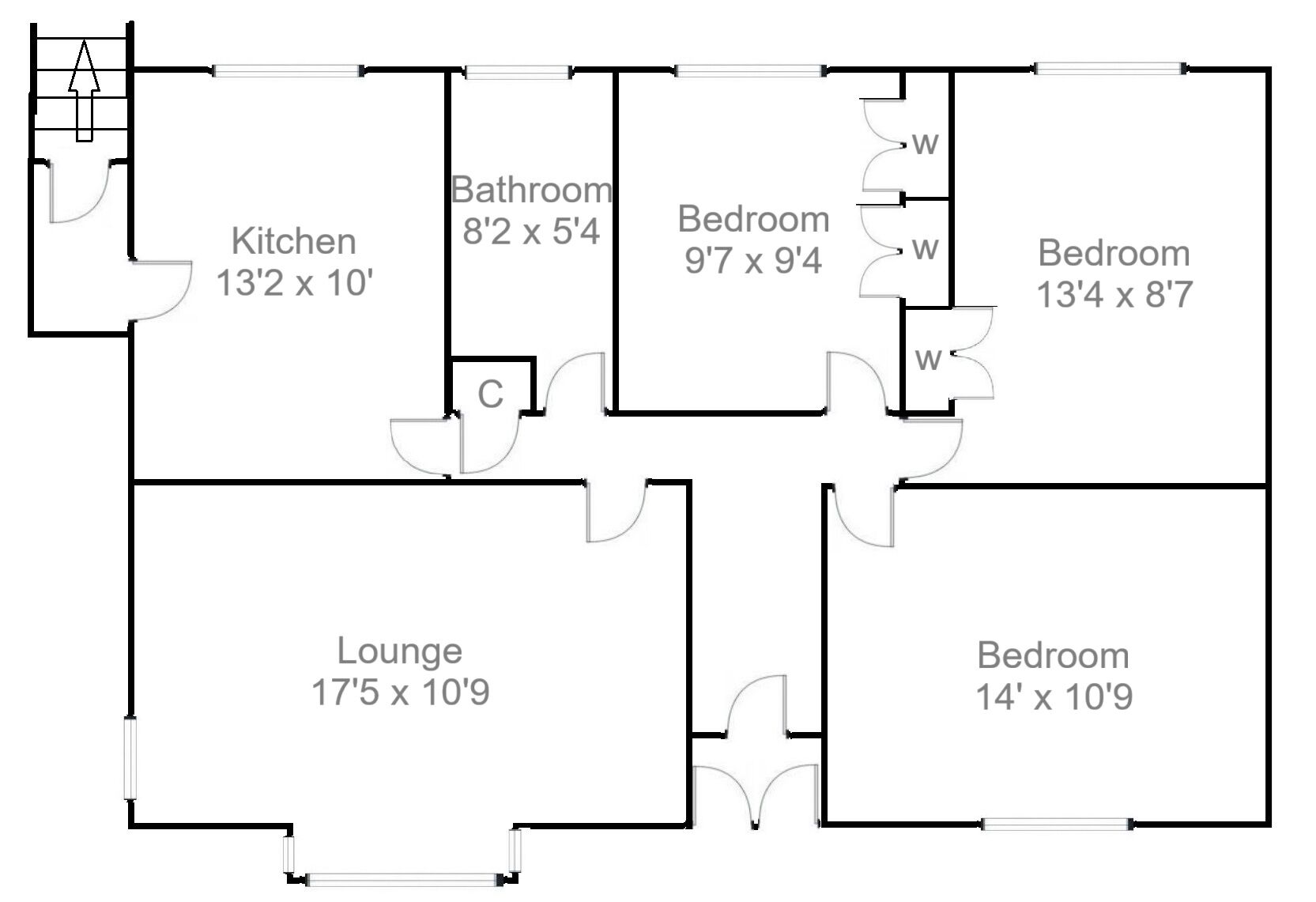 Floorplan of 3 bedroom Detached Bungalow for sale, Braedale Road, Lanark, South Lanarkshire, ML11