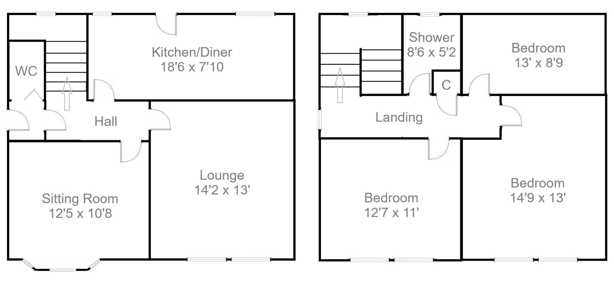 Floorplan of 3 bedroom Semi Detached House for sale, Waverley Crescent, Lanark, South Lanarkshire, ML11