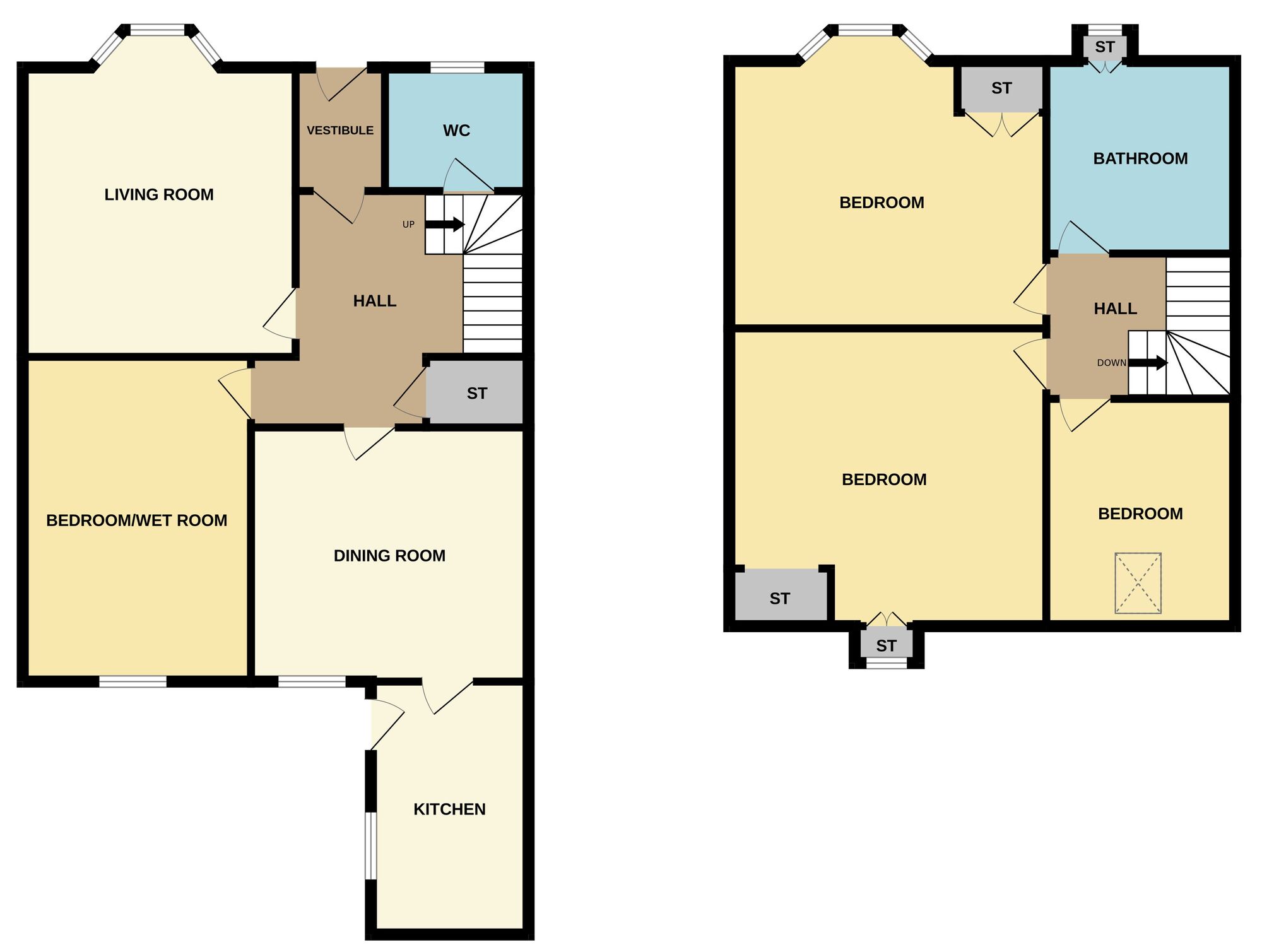 Floorplan of 4 bedroom Semi Detached House for sale, Blairgowrie Road, Coupar Angus, Perth and Kinross, PH13