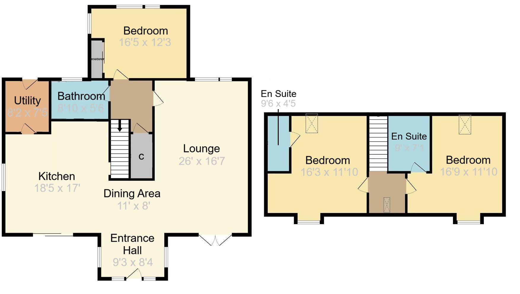 Floorplan of 3 bedroom Detached House for sale, Toward, Dunoon, Argyll and Bute, PA23