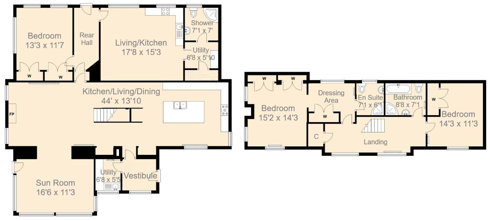 Floorplan of 3 bedroom Detached House for sale, Upper Carloway, Isle of Lewis, Eilean Siar, HS2