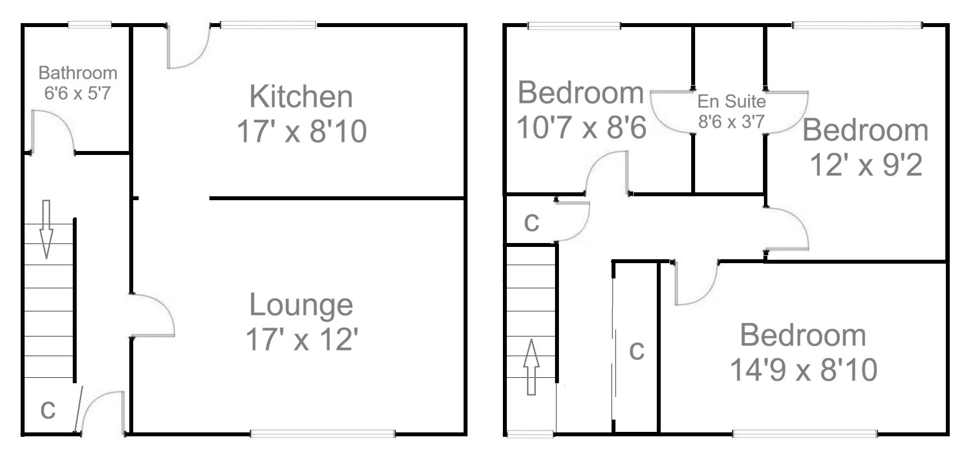 Floorplan of 3 bedroom Semi Detached House for sale, Warrenhill Road, Thankerton, South Lanarkshire, ML12