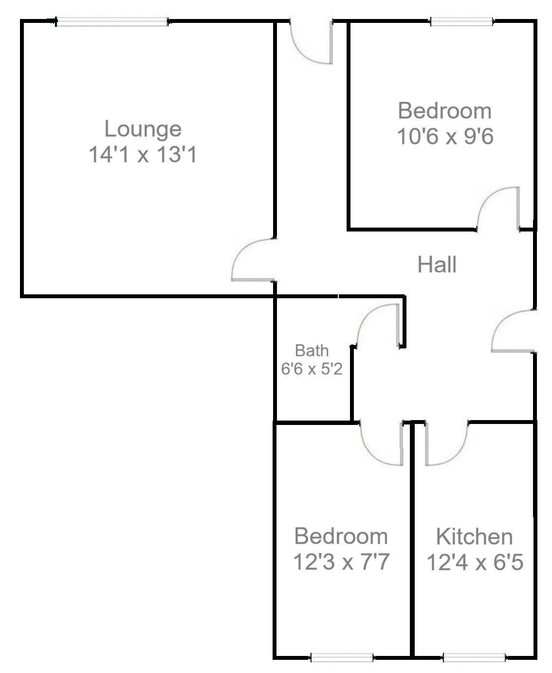 Floorplan of 2 bedroom Mid Terrace Property for sale, Main Street, Forth, South Lanarkshire, ML11