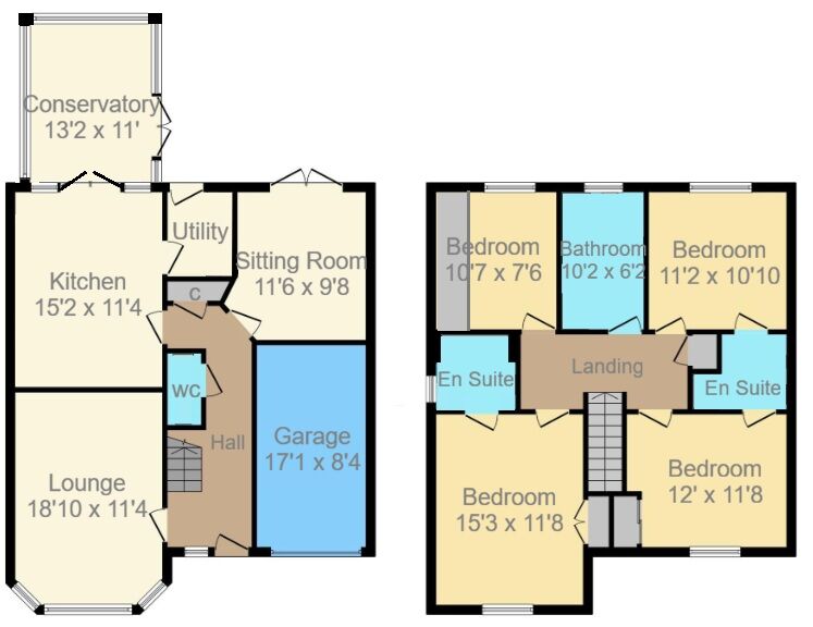 Floorplan of 4 bedroom Detached House for sale, Auctioneers Way, Lanark, South Lanarkshire, ML11