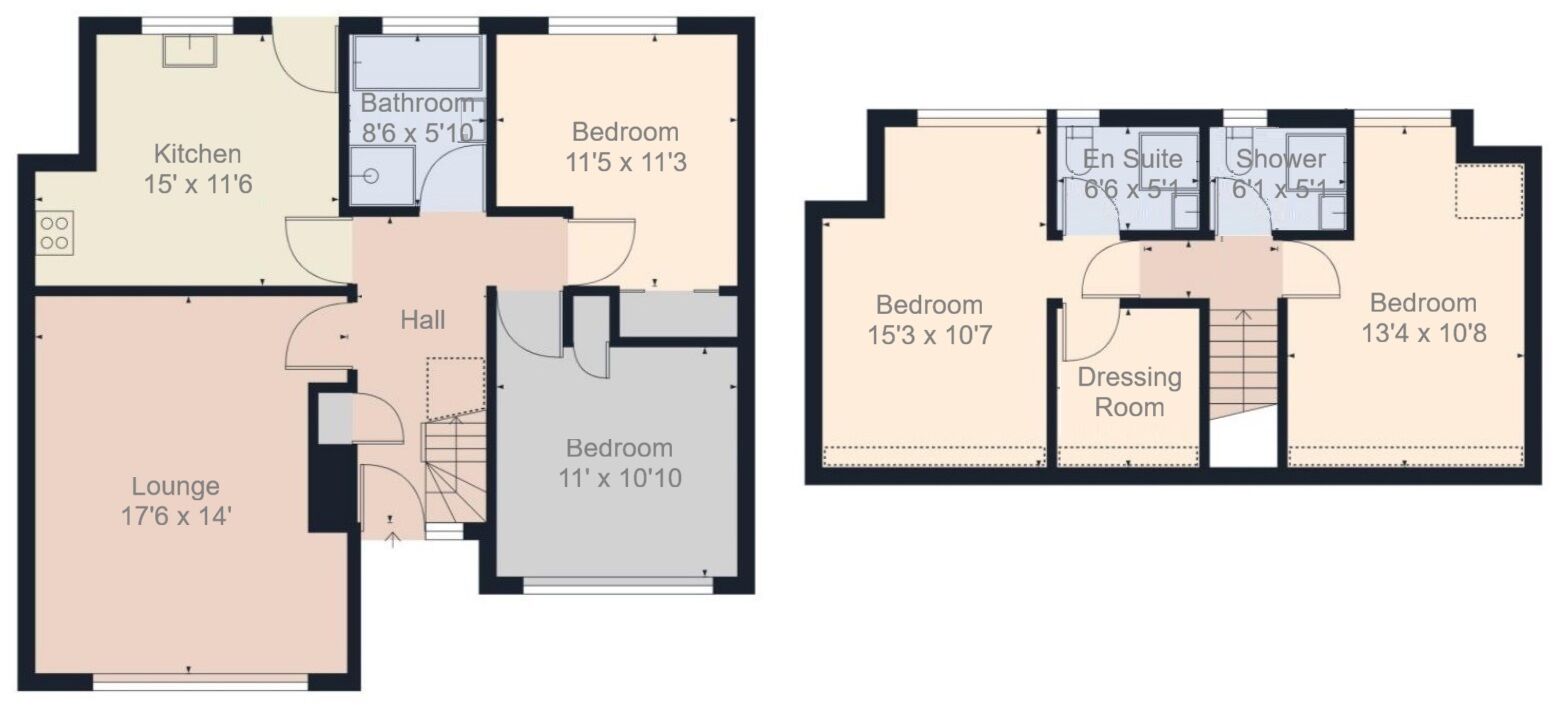 Floorplan of 4 bedroom Detached House for sale, Laverockhall, Lanark, South Lanarkshire, ML11