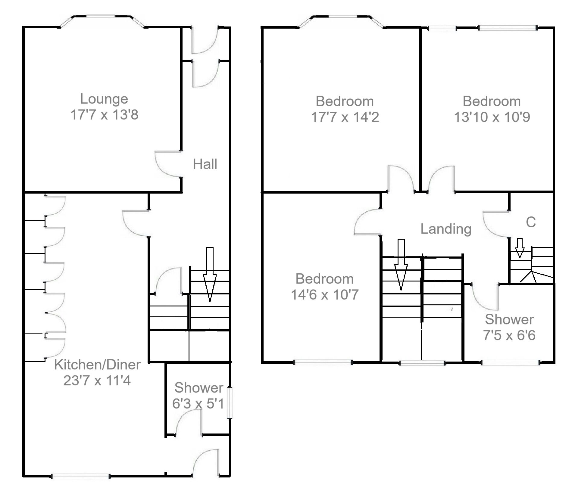 Floorplan of 3 bedroom Mid Terrace House for sale, Main Street, Forth, South Lanarkshire, ML11