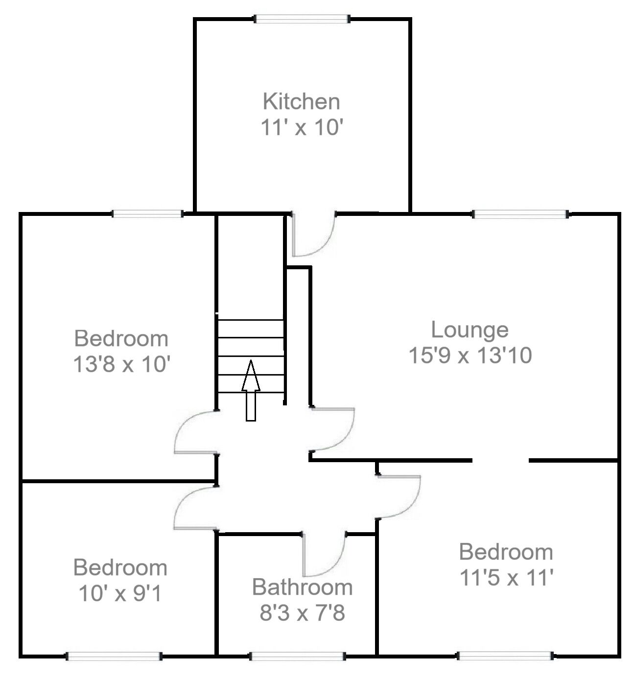 Floorplan of 3 bedroom Flat for sale, Main Street, Forth, South Lanarkshire, ML11