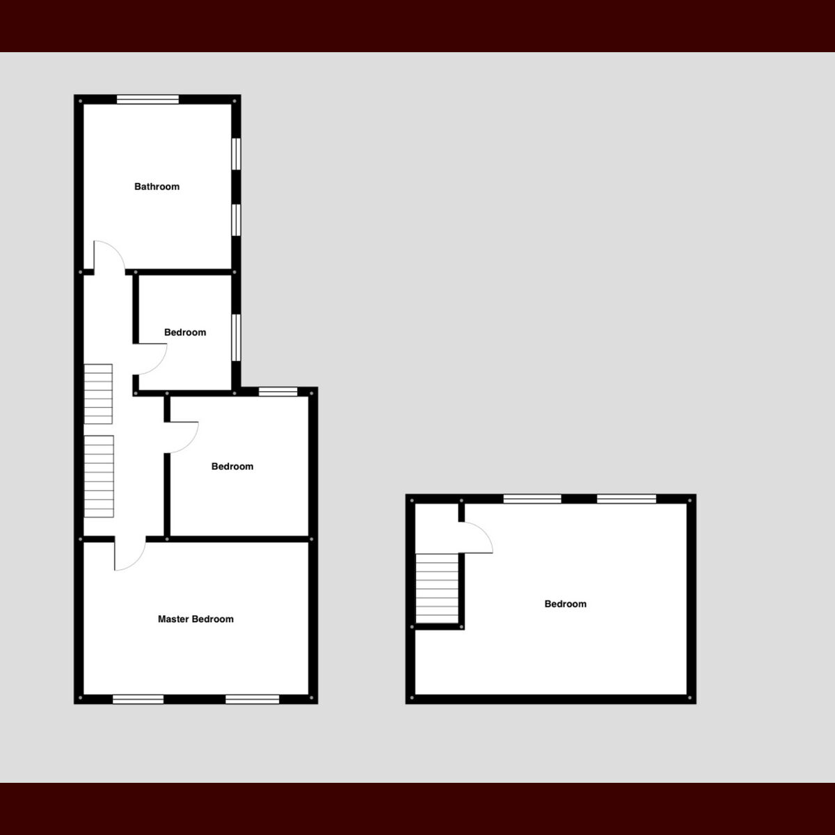 Floorplan of 4 bedroom House to rent, Heathcoat Street, Loughborough, Leicestershire, LE11