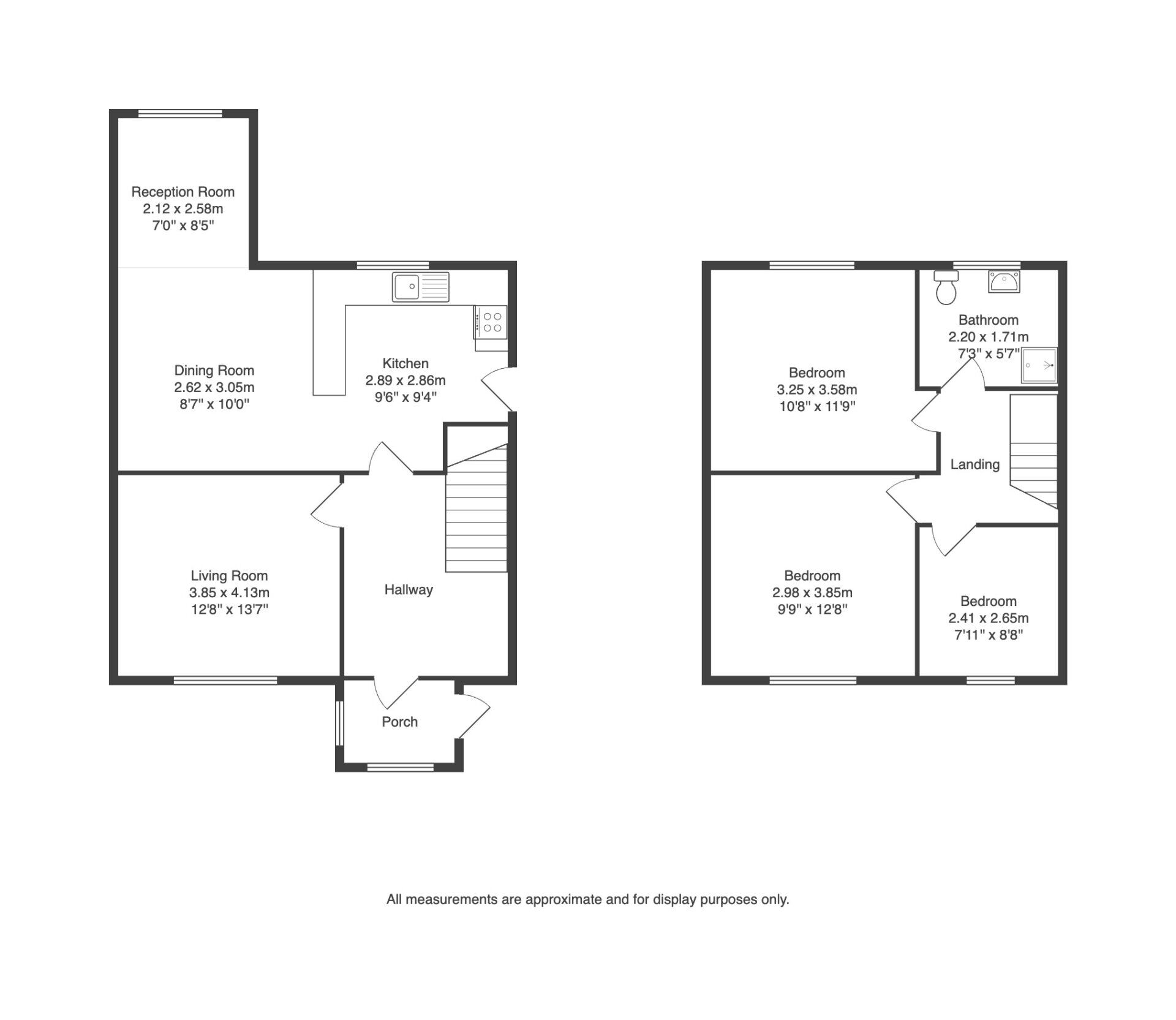 Floorplan of 3 bedroom Semi Detached House to rent, Ashby Rise, Great Glen, Leicestershire, LE8