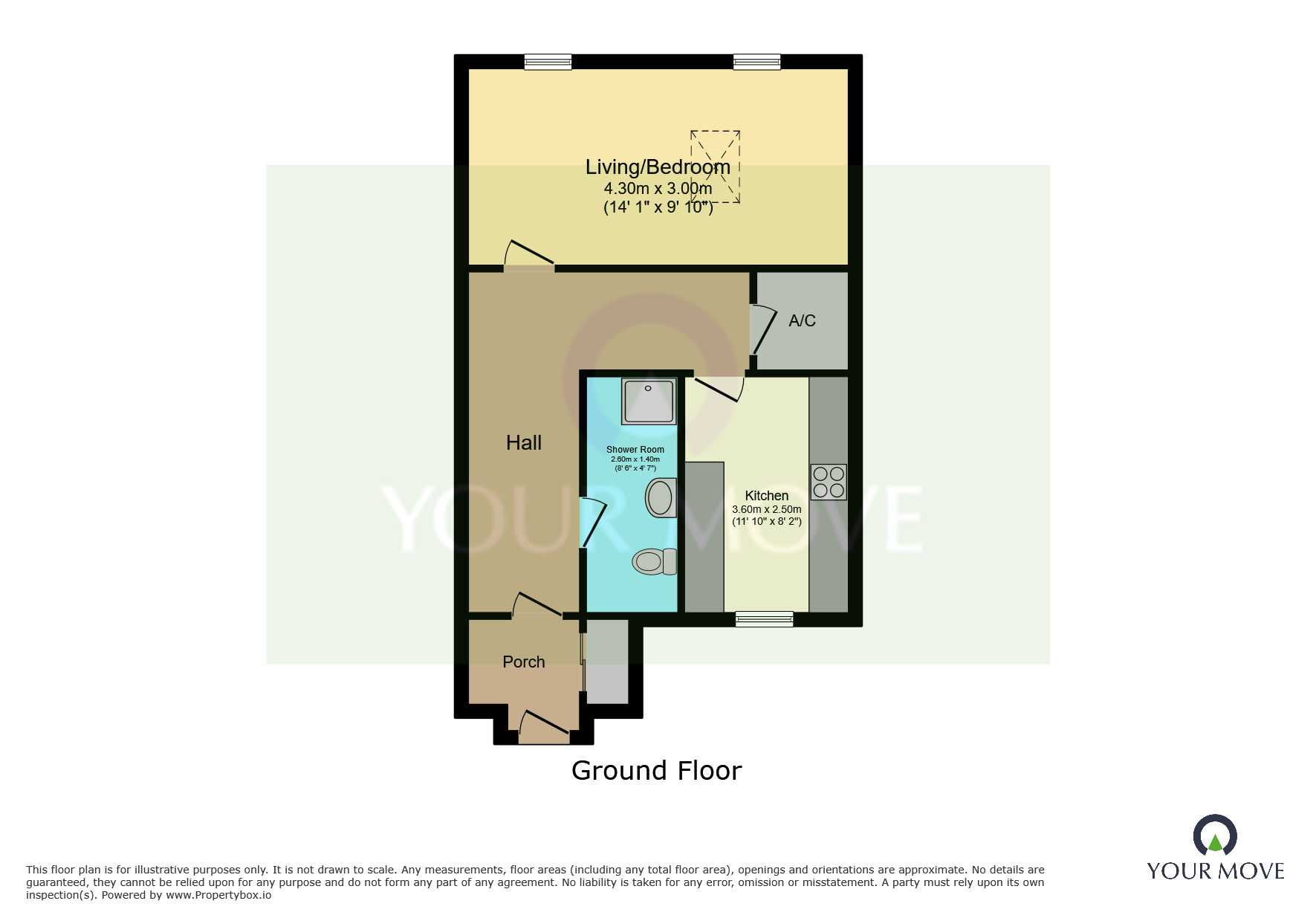 Floorplan of 1 bedroom Flat to rent, 183-187 Hinckley Road, Leicester, LE3