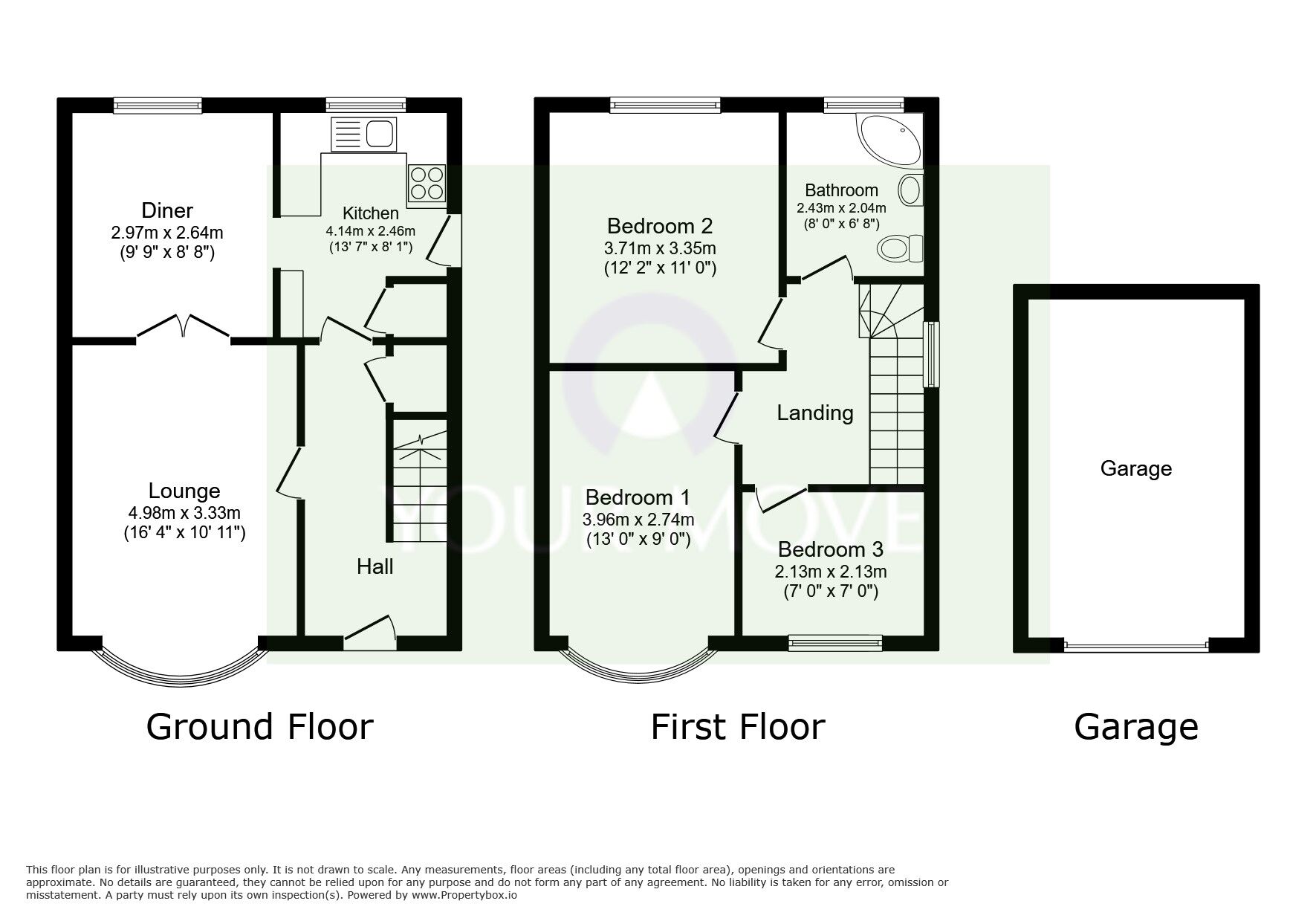 Floorplan of 3 bedroom Detached House for sale, Headland Road, Leicester, Leicestershire, LE5