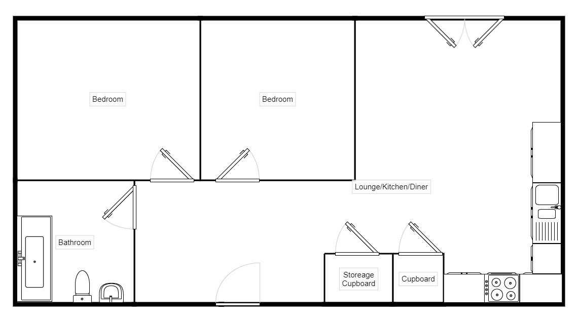 Floorplan of 2 bedroom Flat for sale, Burgess Street, Leicester, Leicestershire, LE1