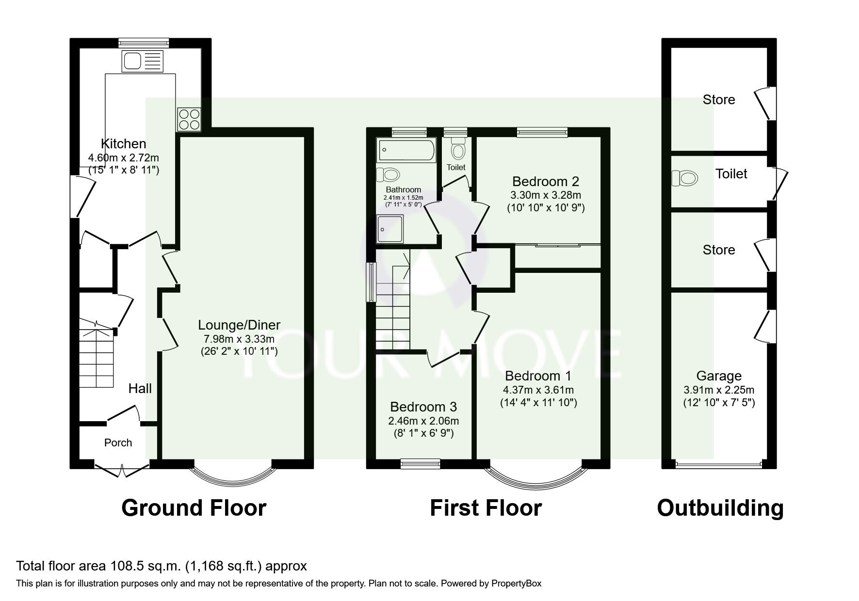Floorplan of 3 bedroom Detached House for sale, Valentine Road, Leicester, Leicestershire, LE5