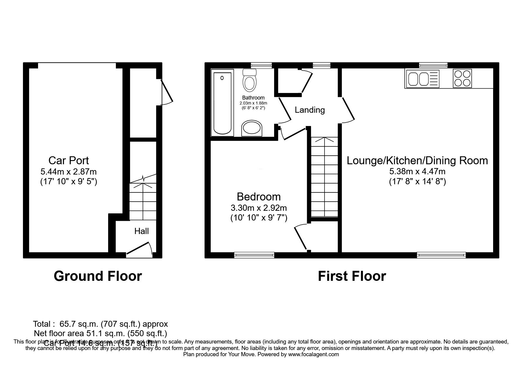 Floorplan of 1 bedroom  Flat to rent, Naver Road, Lubbesthorpe, Leicestershire, LE19