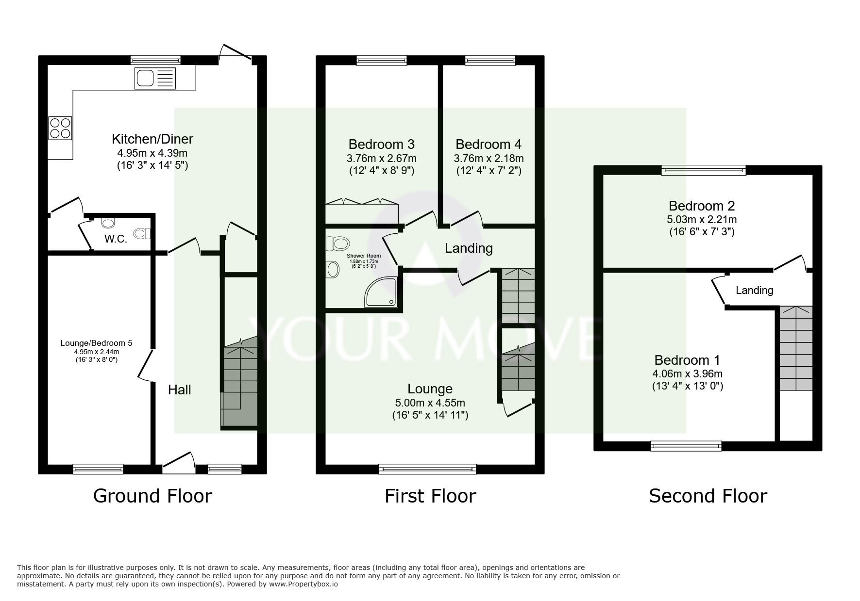Floorplan of 4 bedroom Detached House for sale, Dore Road, Leicester, Leicestershire, LE5
