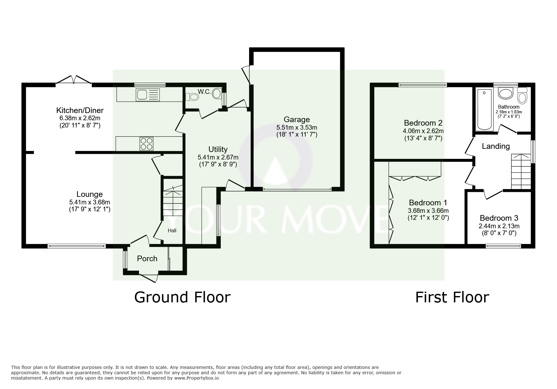 Floorplan of 3 bedroom Semi Detached House for sale, Glazebrook Road, Leicester, Leicestershire, LE3