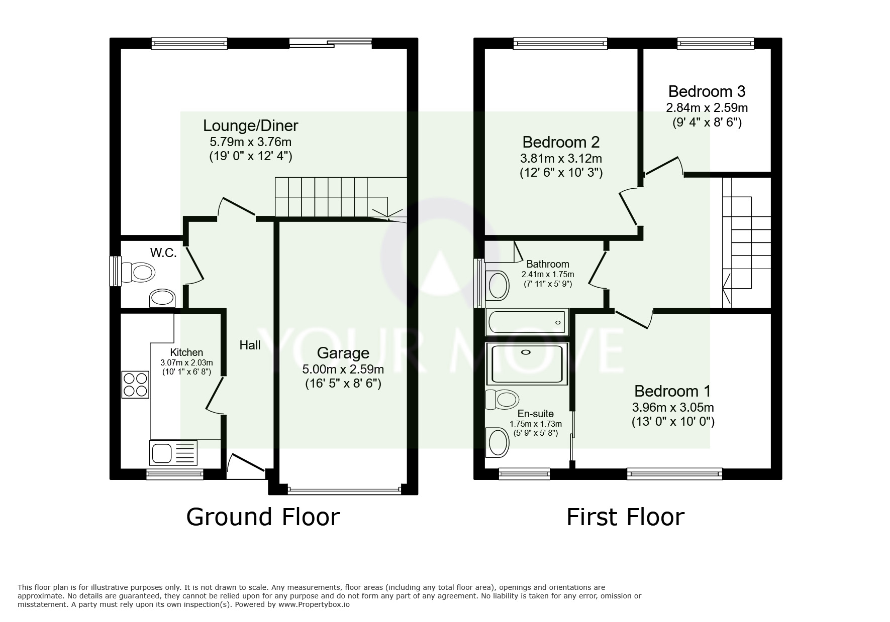 Floorplan of 3 bedroom Semi Detached House for sale, Ashthorpe Road, Leicester, Leicestershire, LE3