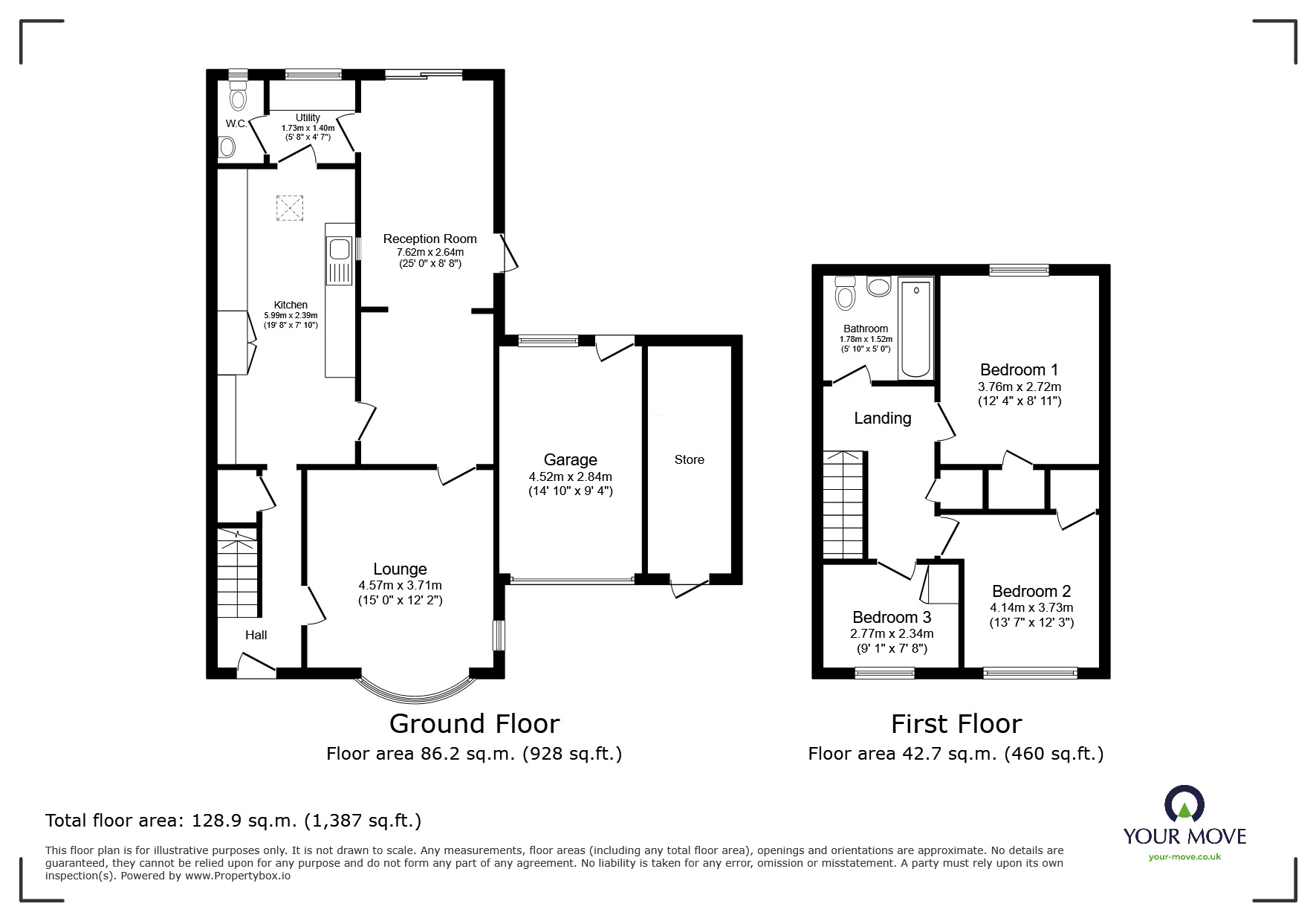 Floorplan of 3 bedroom Semi Detached House for sale, Aikman Avenue, Leicester, Leicestershire, LE3