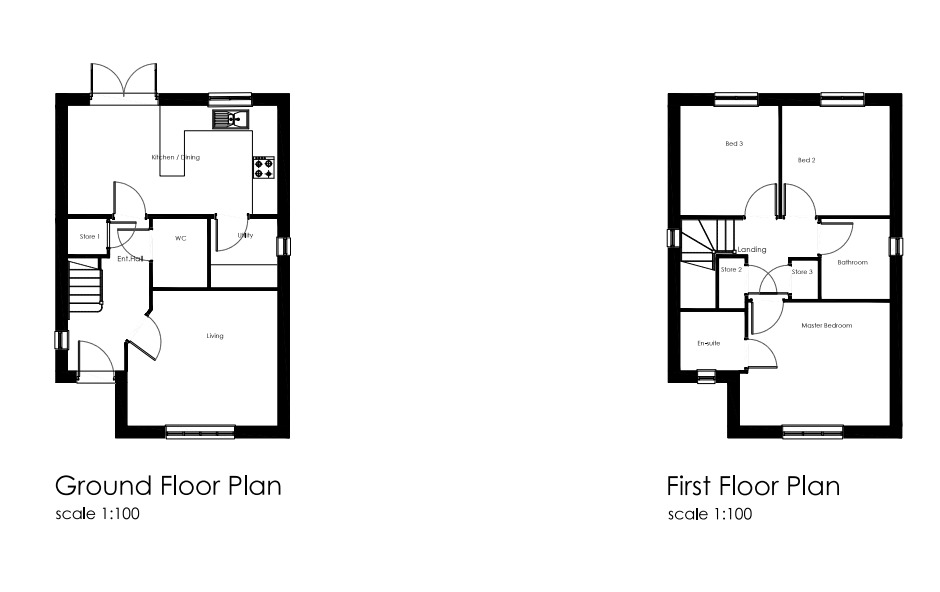 Floorplan of 3 bedroom  House to rent, Chamberhouse Crescent, Hampton Woods, Cambridgeshire, PE7