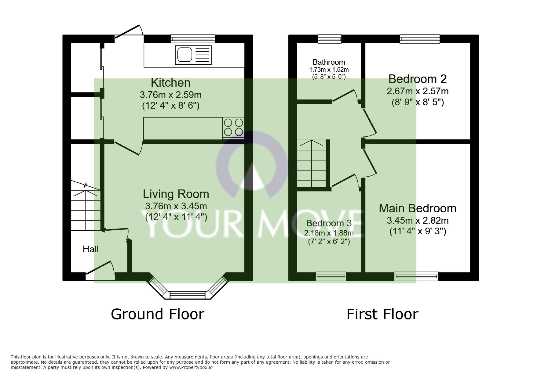 Floorplan of 3 bedroom Semi Detached House to rent, Hobson Road, Leicester, Leicestershire, LE4