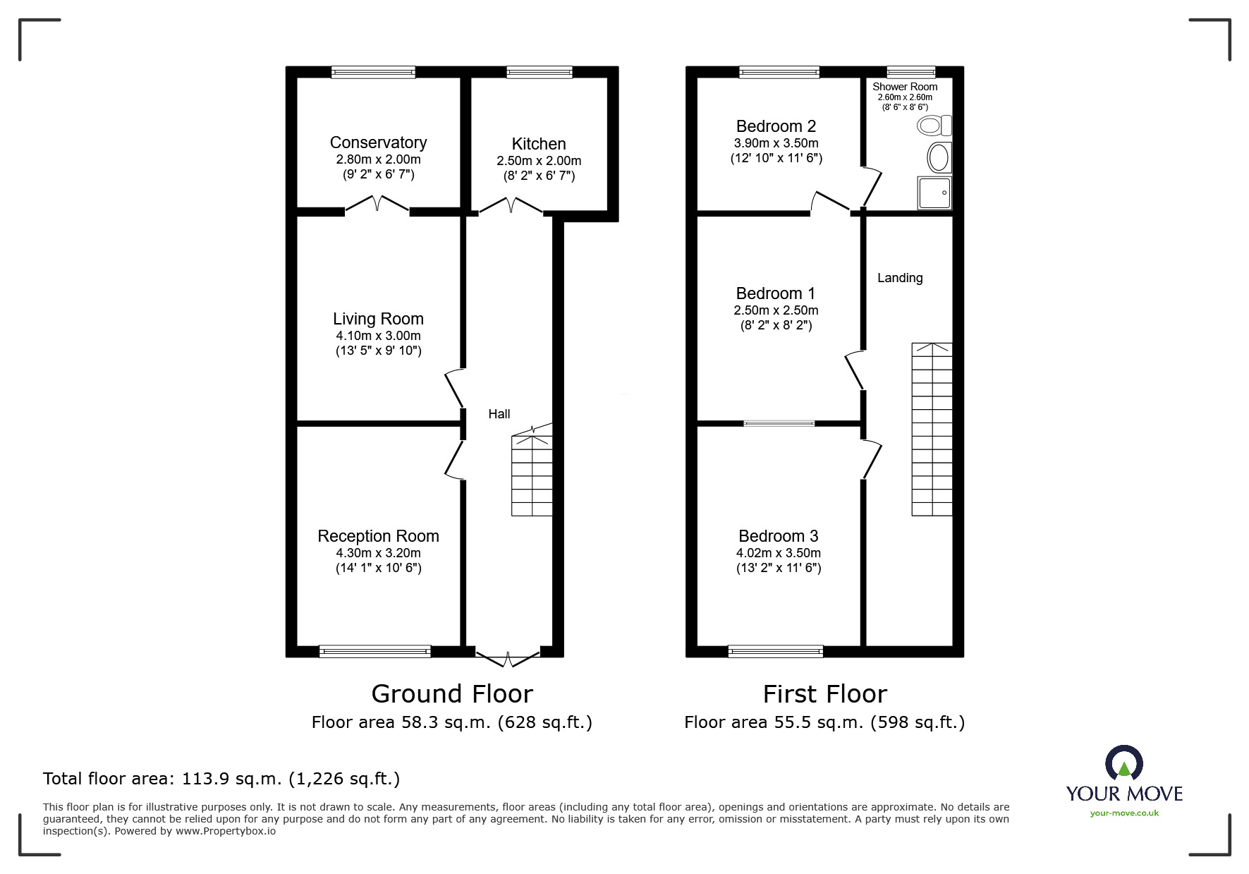 Floorplan of 3 bedroom Mid Terrace House to rent, Harrow Road, Leicester, Leicestershire, LE3