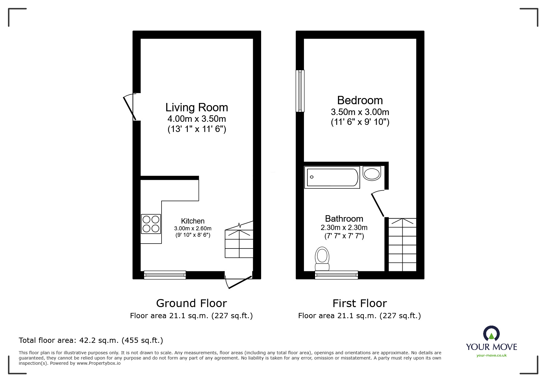 Floorplan of 1 bedroom  House to rent, Highgrove Crescent, Leicester, Leicestershire, LE2