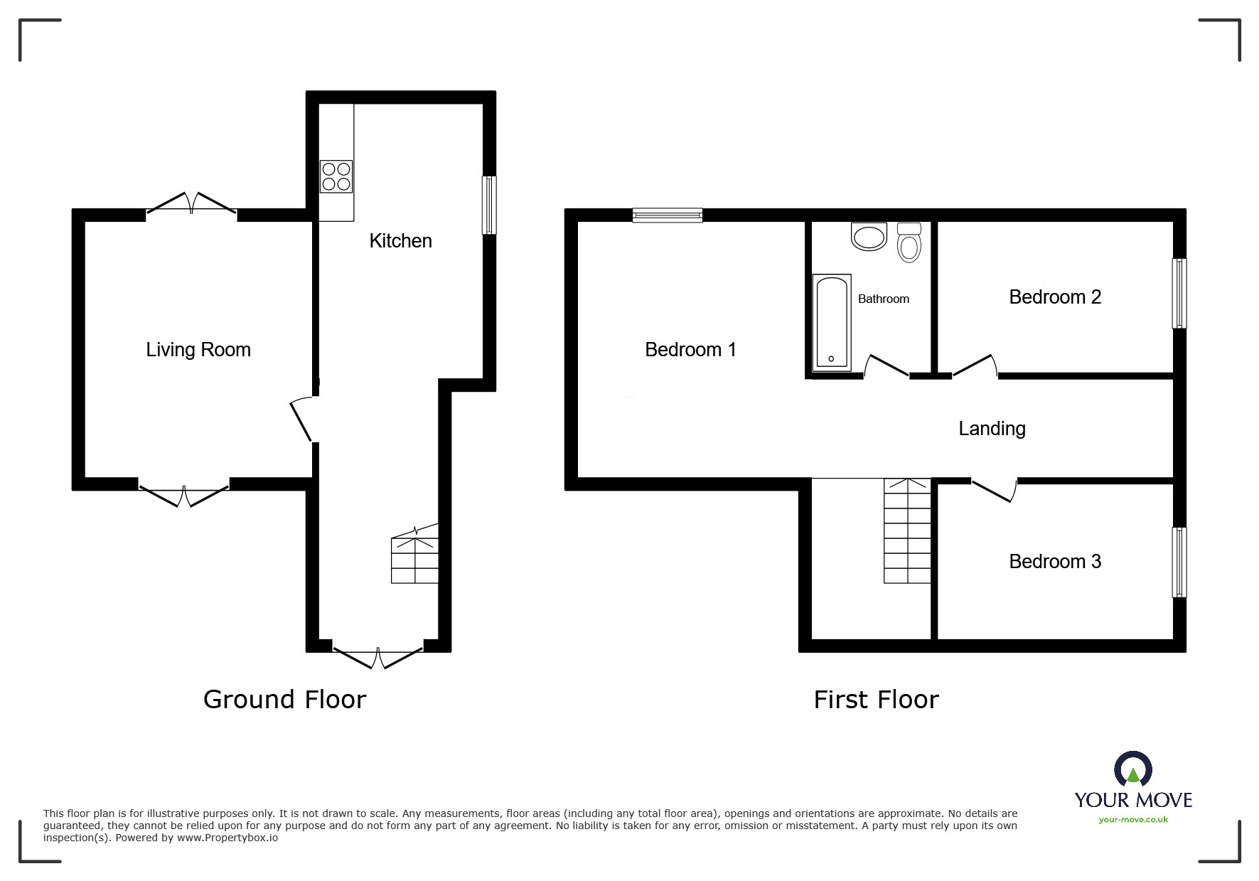 Floorplan of 3 bedroom Semi Detached House to rent, Taverners Road, Leicester, Leicestershire, LE4