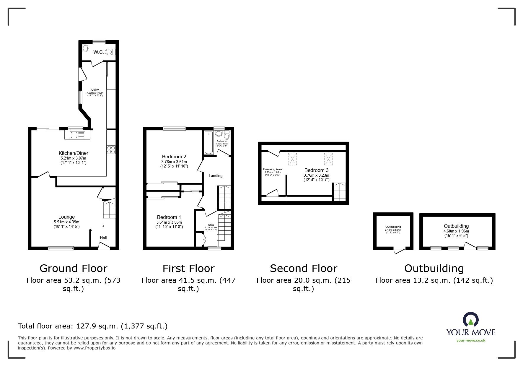 Floorplan of 3 bedroom Semi Detached House for sale, Frolesworth Road, Leicester, Leicestershire, LE3