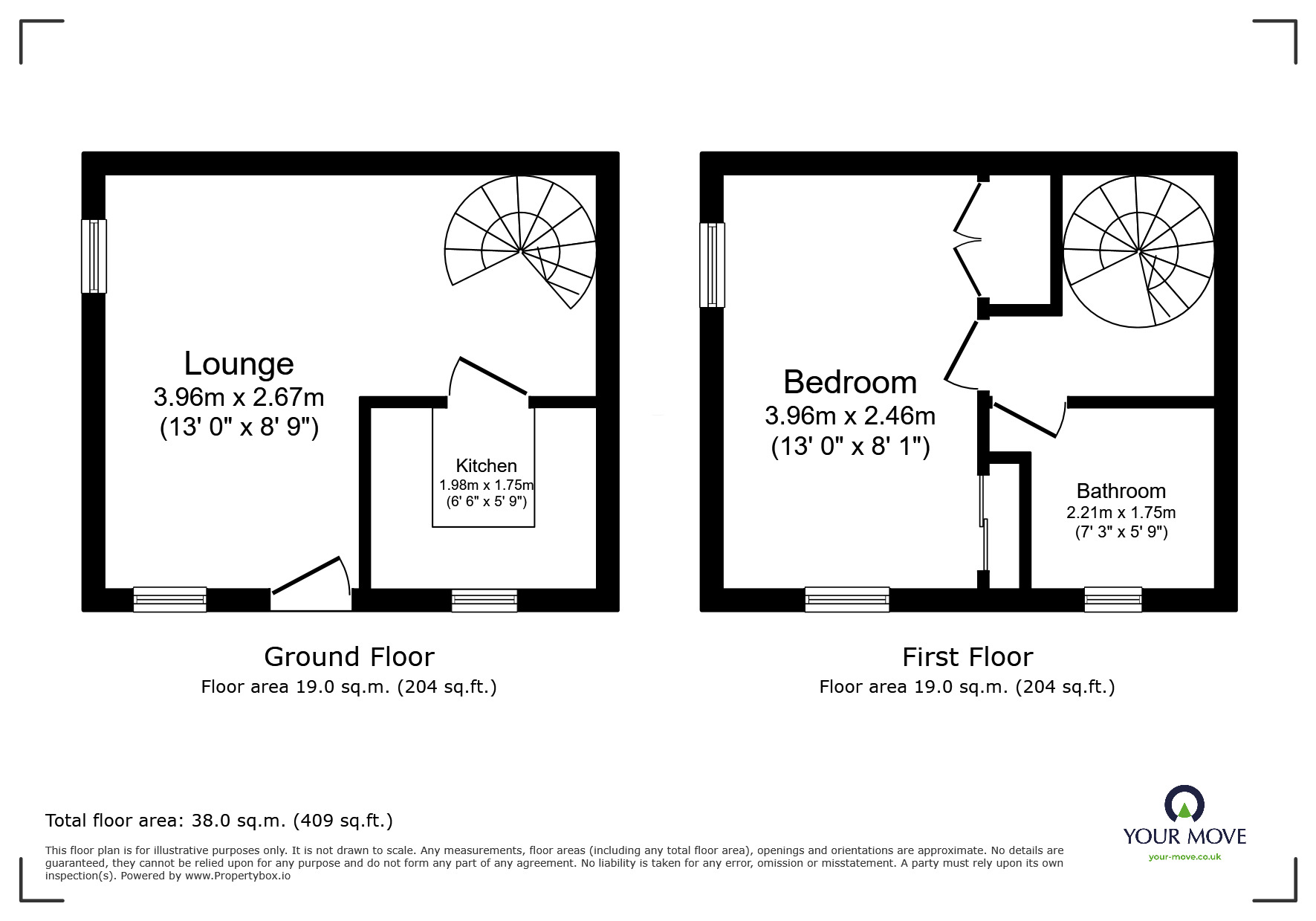 Floorplan of 1 bedroom  House for sale, Warren Avenue, Leicester, Leicestershire, LE4